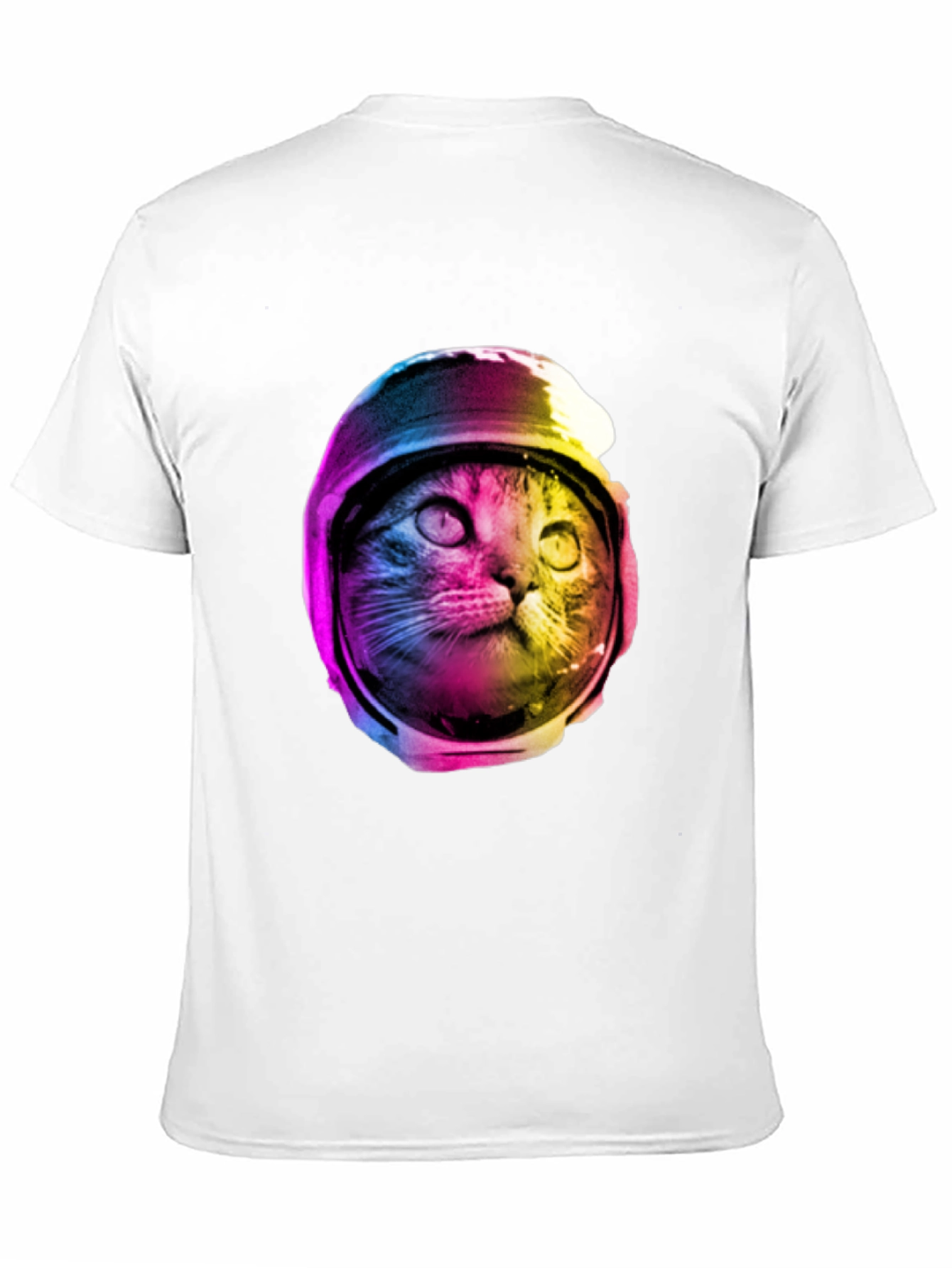 Black Cosmic Cat T-Shirt - Astronaut Kitty Tee view 11
