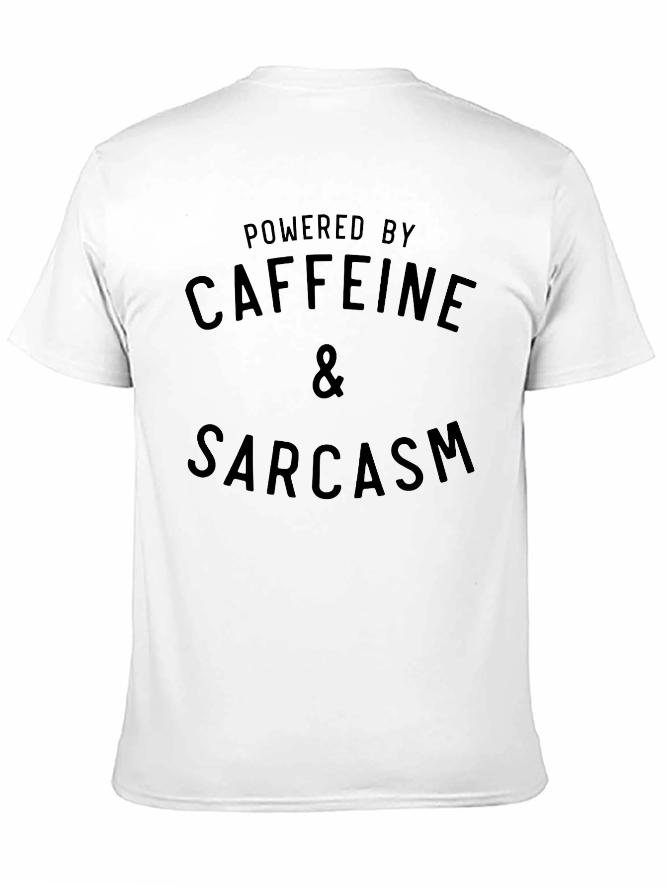 Black Caffeine & Sarcasm Graphic Tee -  Funny, Casual, Soft Cotton view 11
