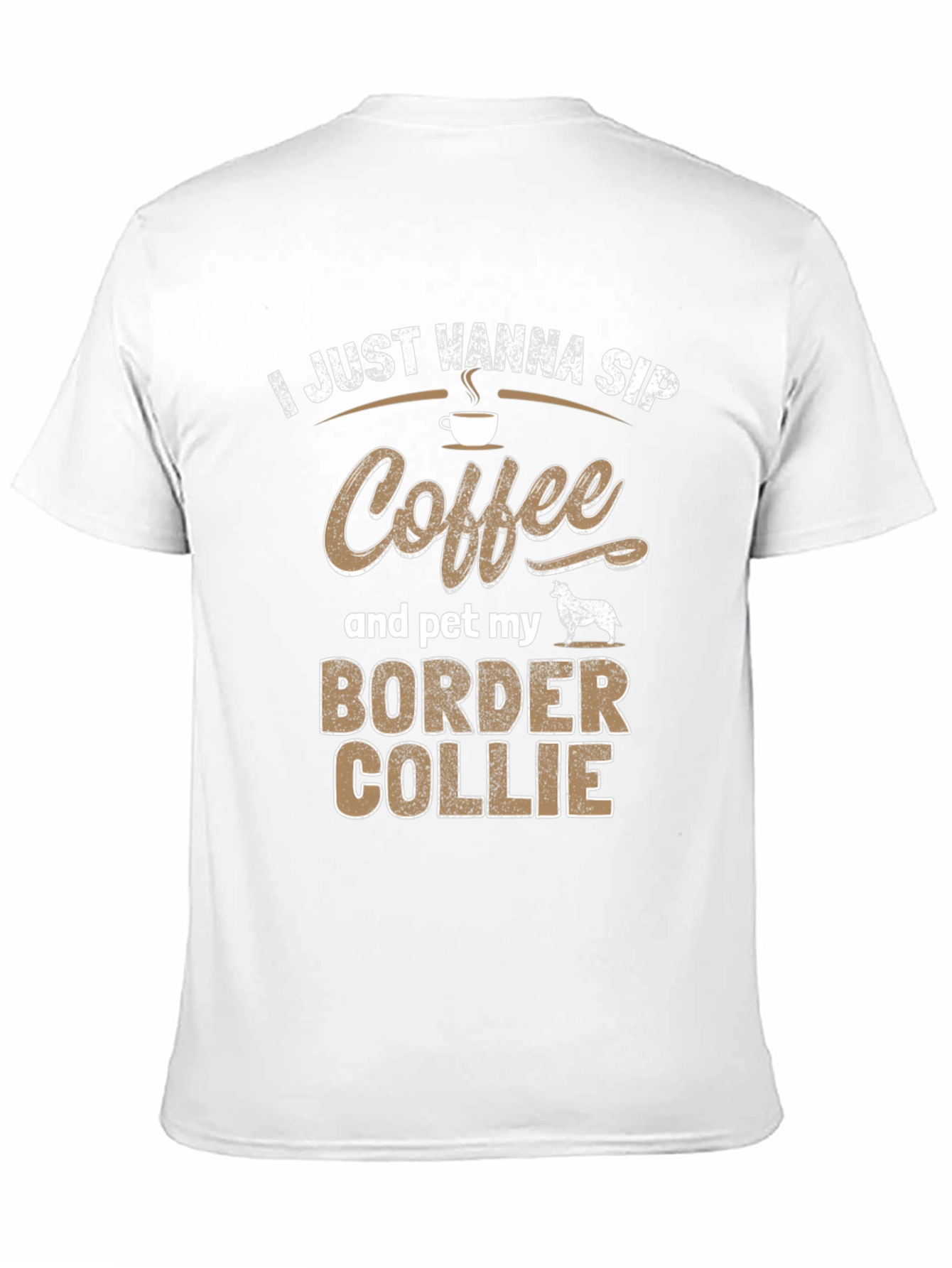 Black Coffee and Border Collie T-Shirt view 11