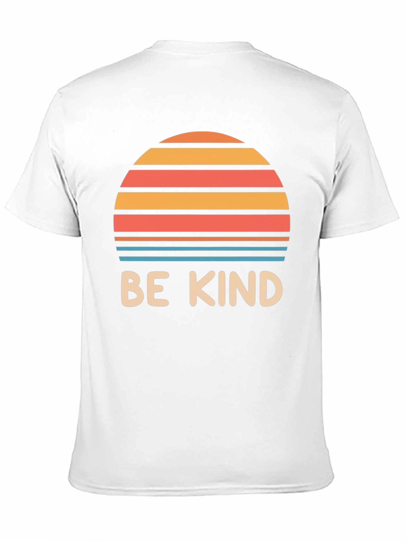 Black Be Kind Retro Sunset Graphic Tee - Black Cotton Blend view 11
