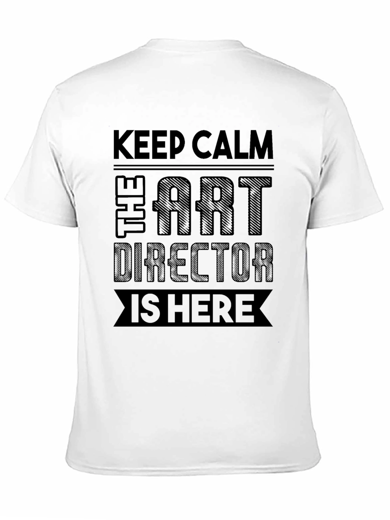 Black Art Director T-Shirt - Keep Calm Design view 11