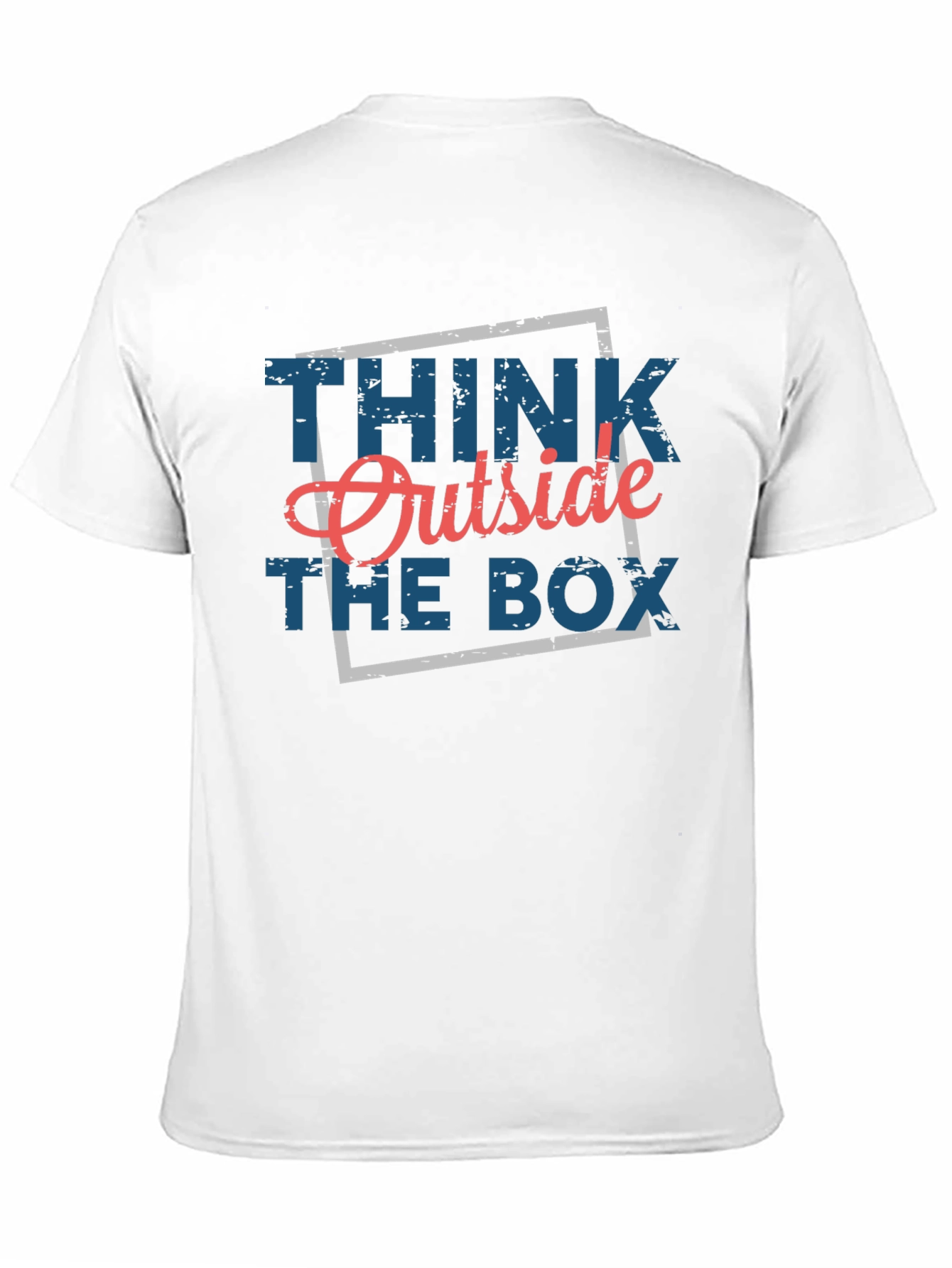 Black Think Outside The Box Graphic Tee view 11