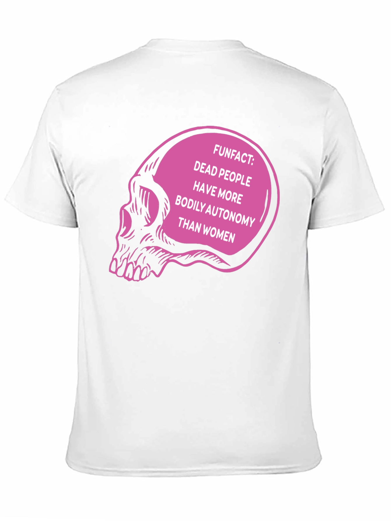 Black Bodily Autonomy Skull T-Shirt view 11