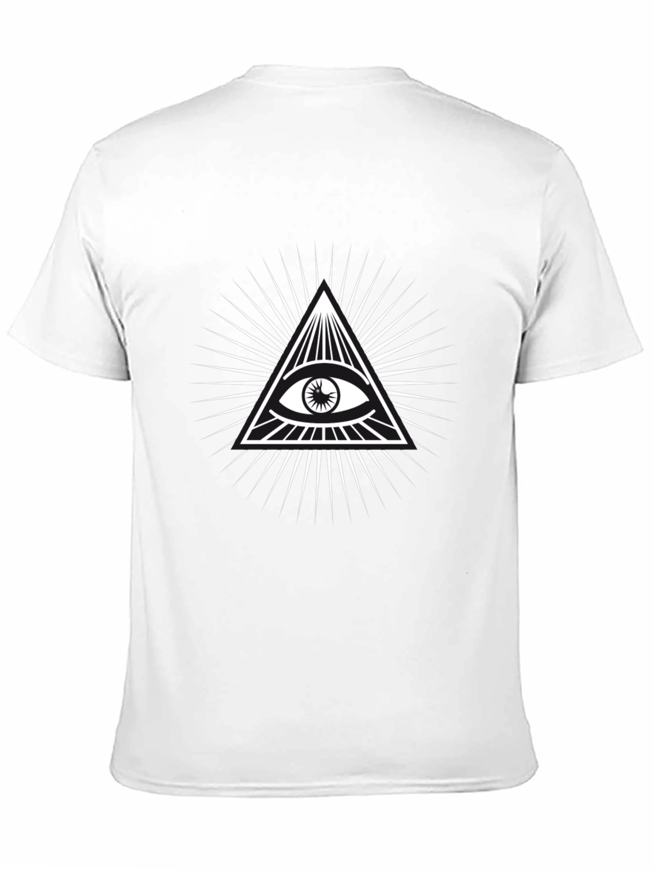 Black Illuminati Eye Graphic Tee - Black T-Shirt view 11