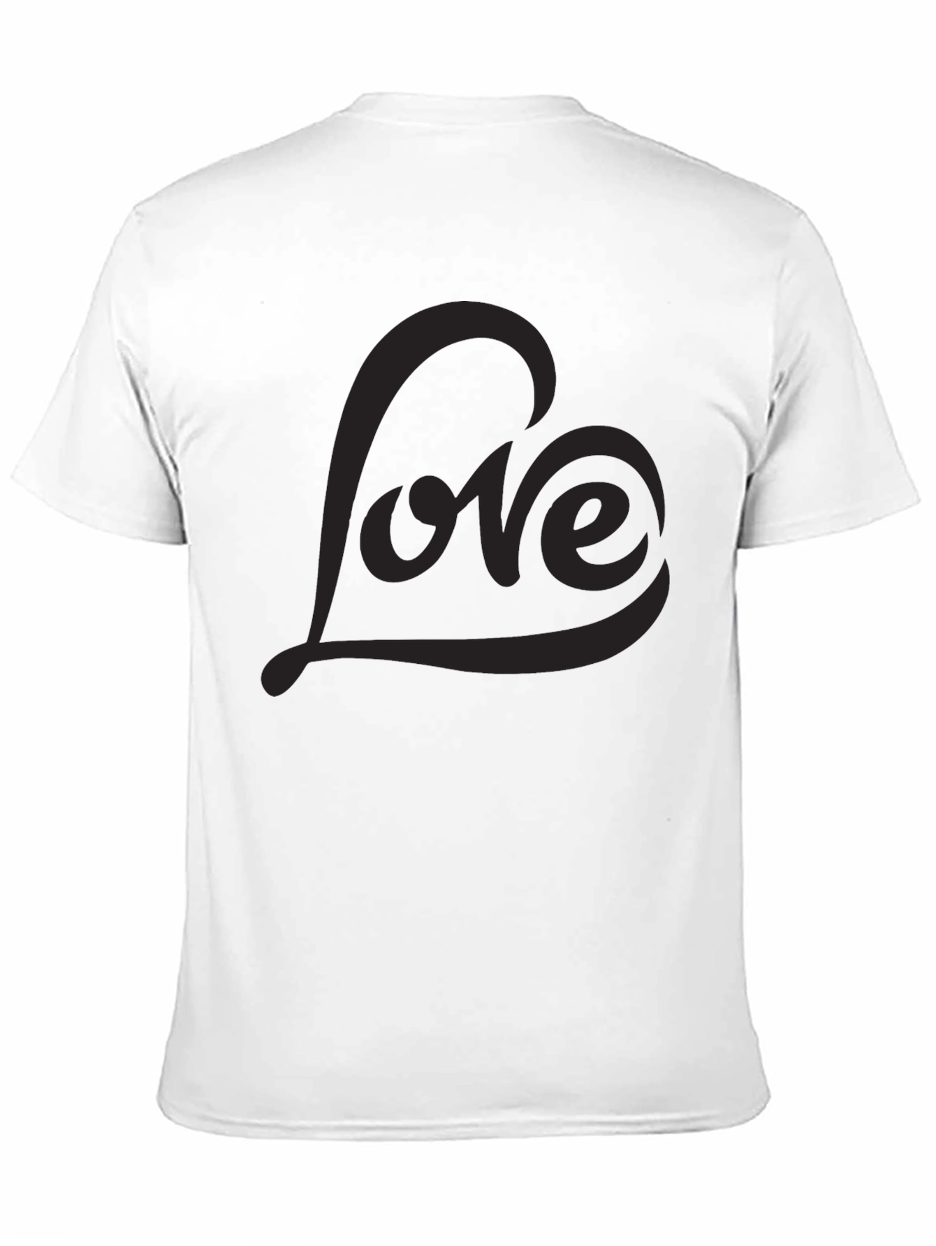 Black Men's Black Love Graphic Tee - Stylish Casual Comfort view 11