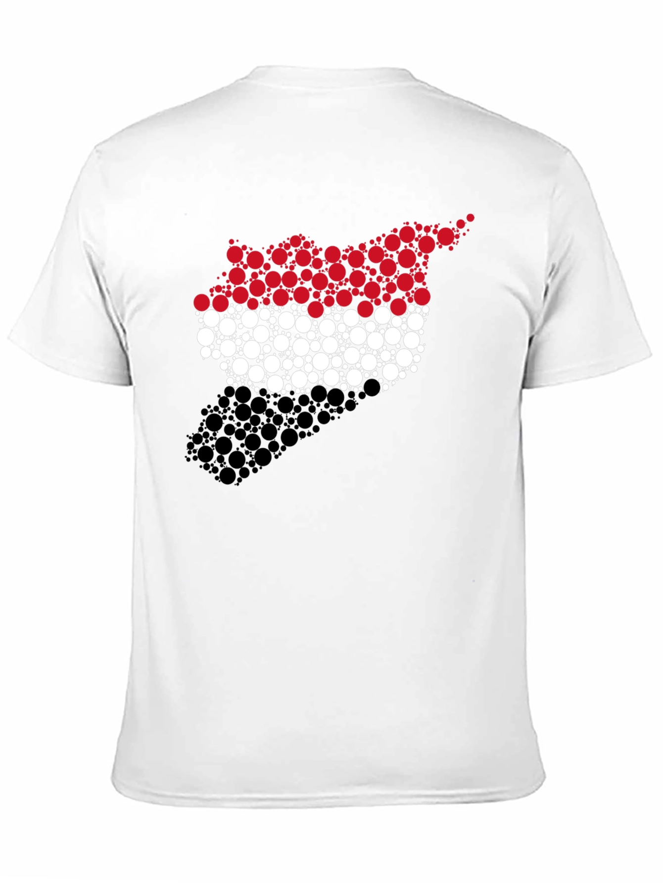 Syria Flag Circle Pattern Graphic Tee - 11