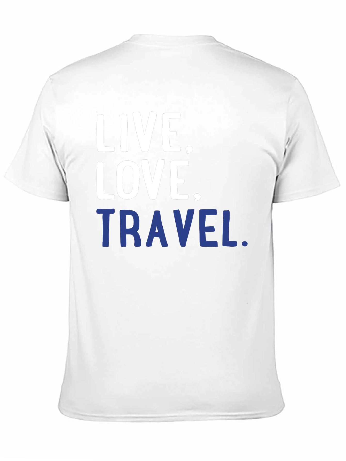 Black Live, Love, Travel T-Shirt - Black Graphic Tee view 11