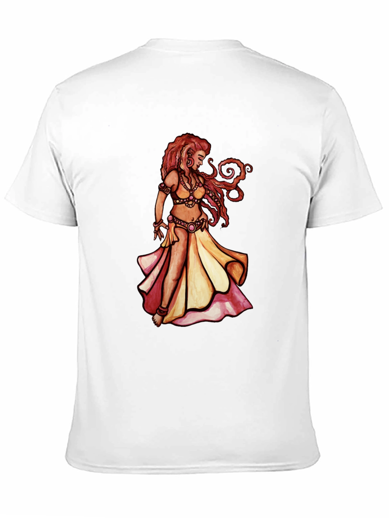 Black Belly Dance Art T-Shirt - Unique Graphic Tee view 11