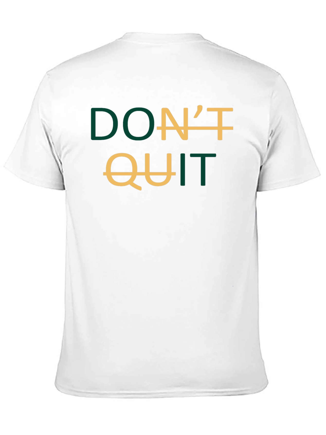 Black Inspirational Don't Quit Graphic T-Shirt view 11
