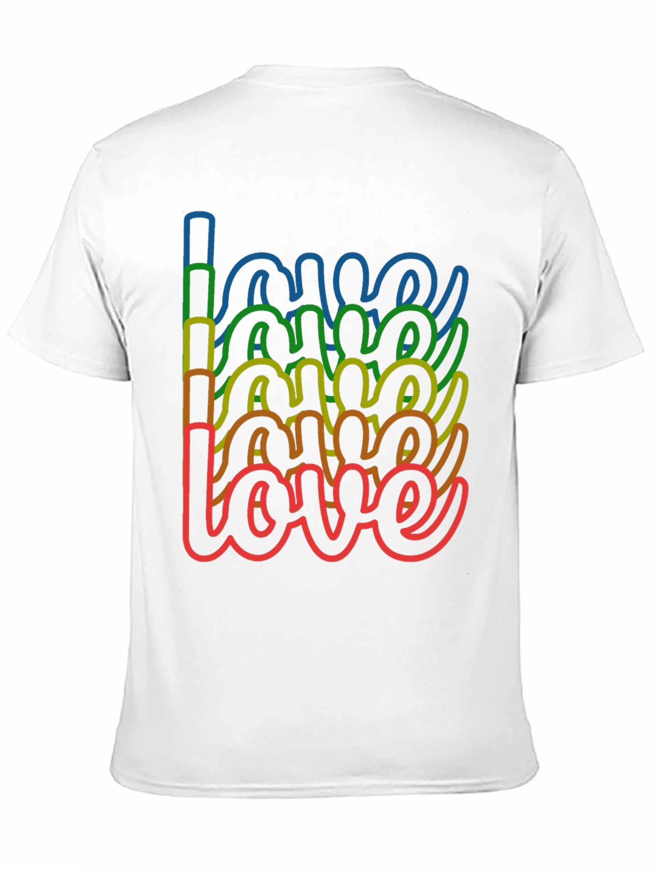 Rainbow Love Graphic Tee - Stylish Black T-Shirt - 11
