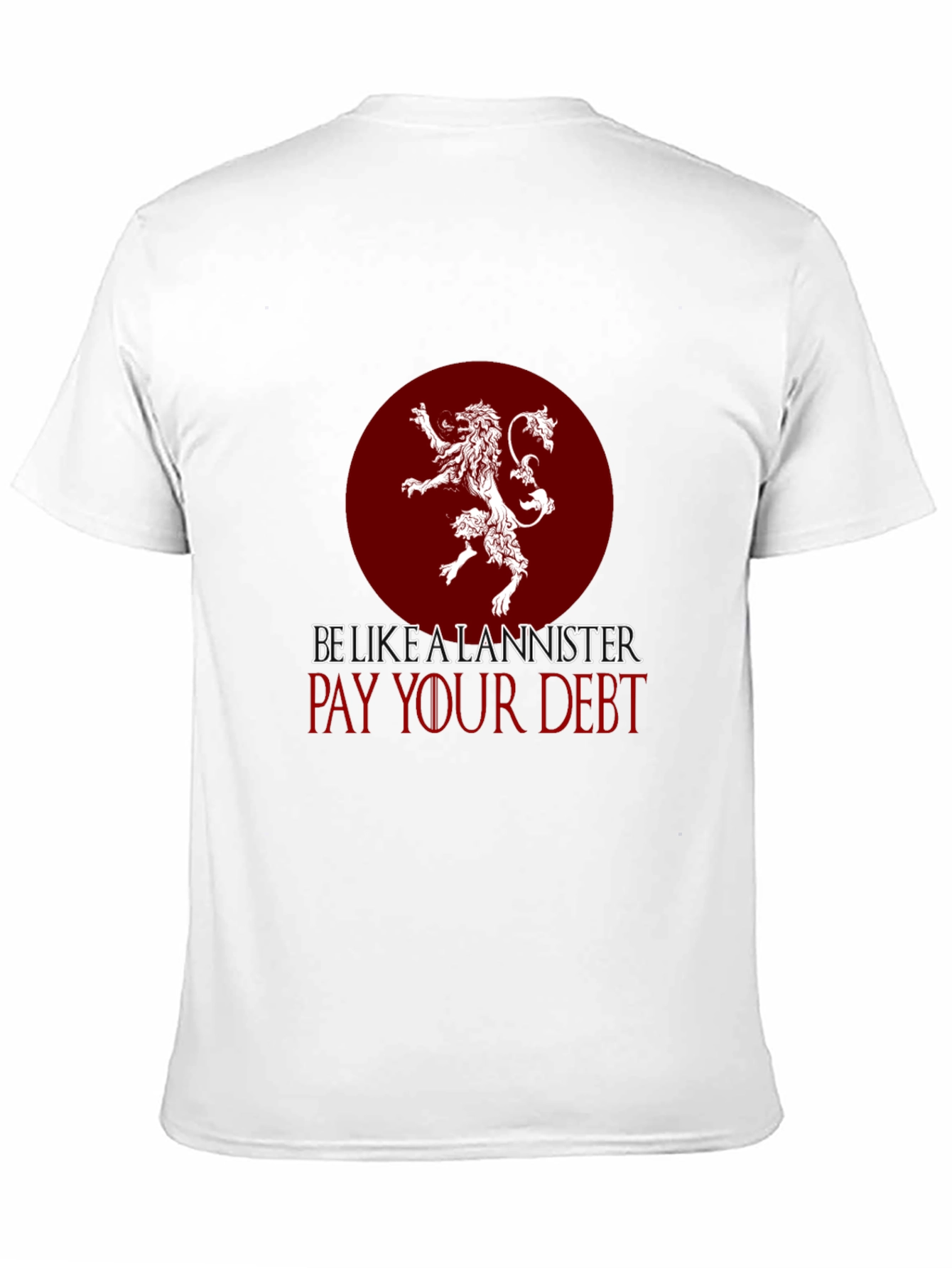 Black Lannister "Pay Your Debt" Black T-Shirt view 11