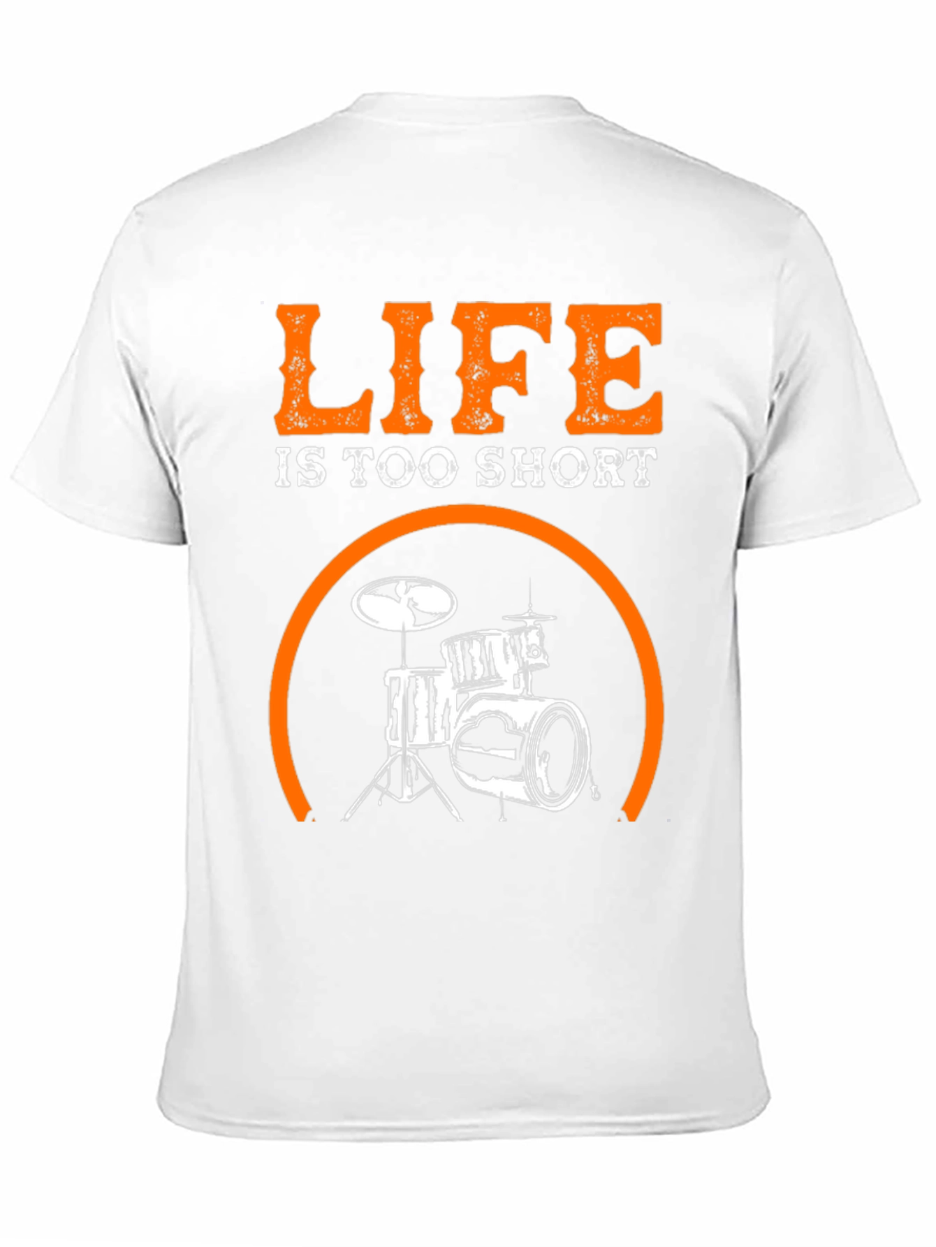 Black Life Is Too Short Drums T-Shirt view 11