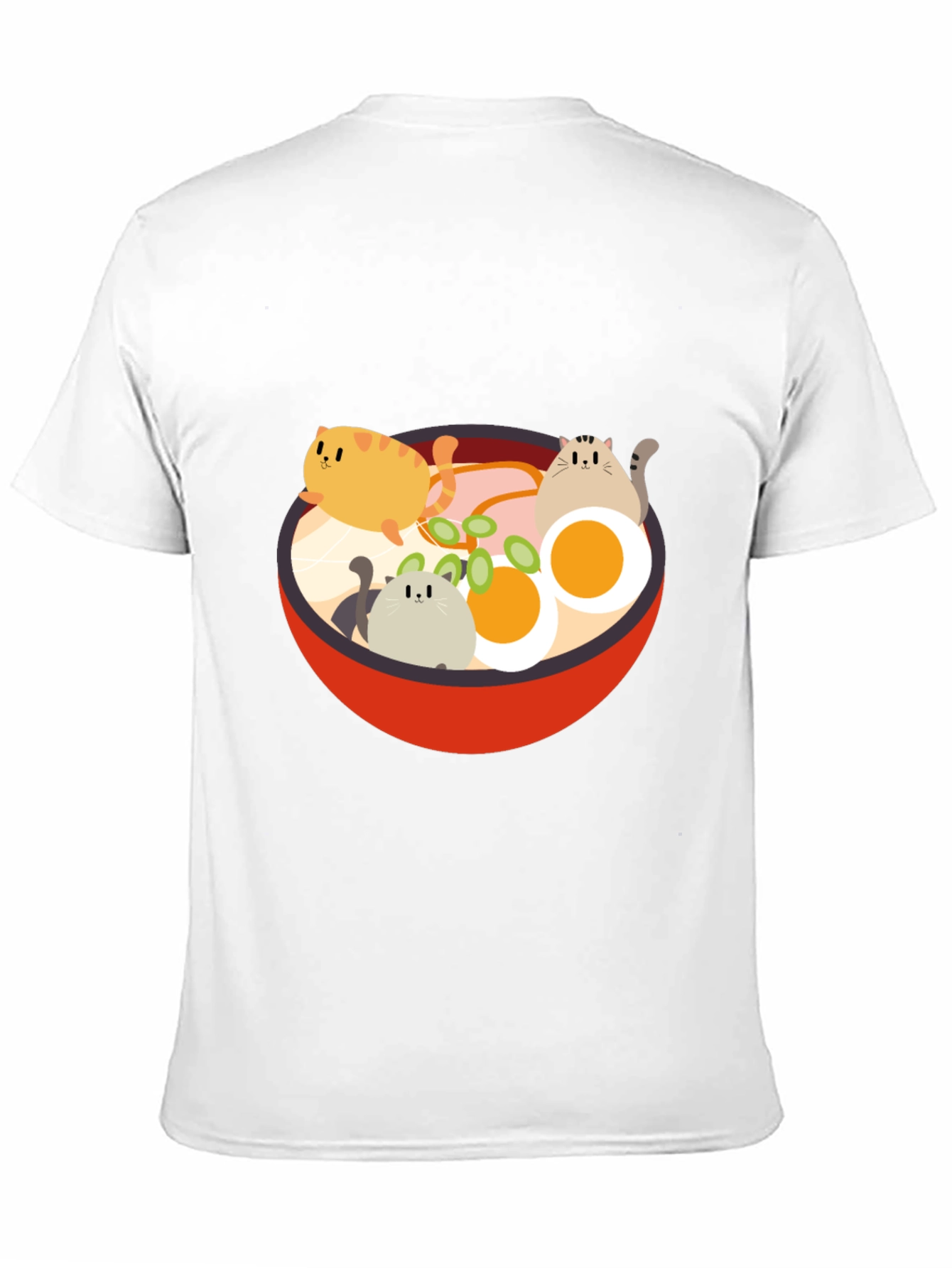 Cat Ramen T-Shirt - Kawaii Noodle Bowl Design - 11