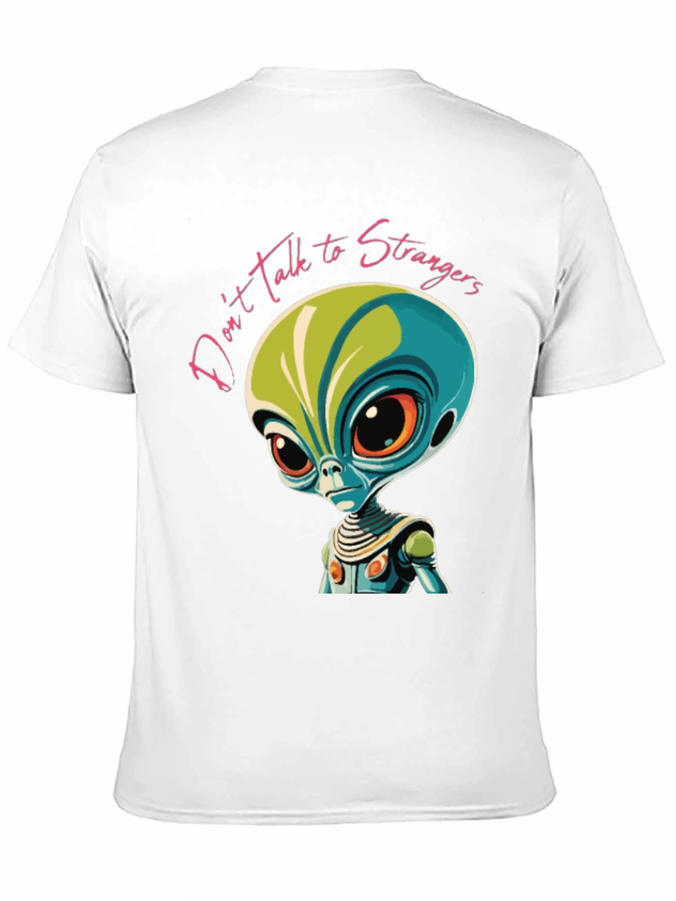 Black Don't Talk to Strangers Alien Graphic Tee view 11