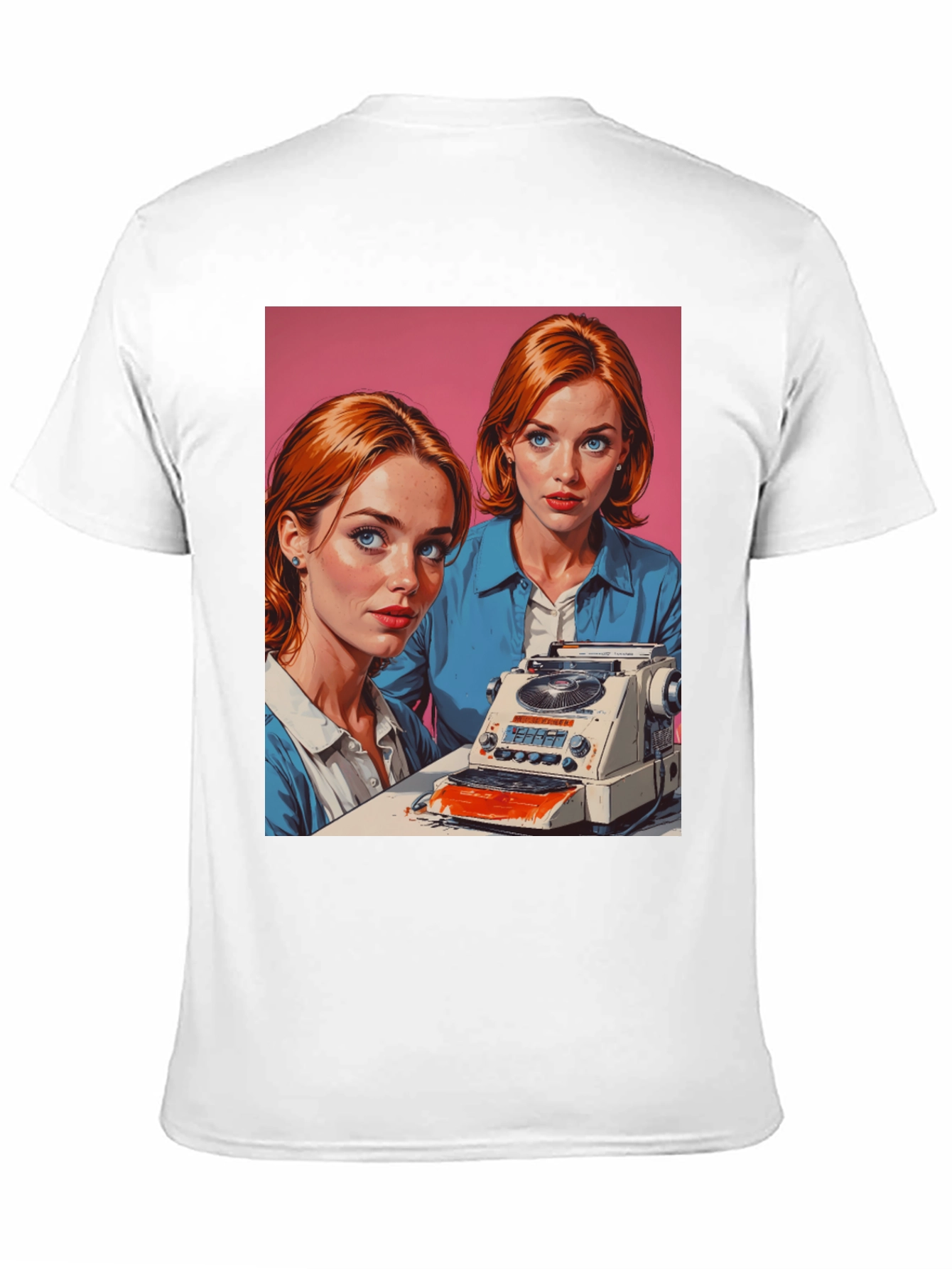 Black Retro Twins Graphic Tee view 11