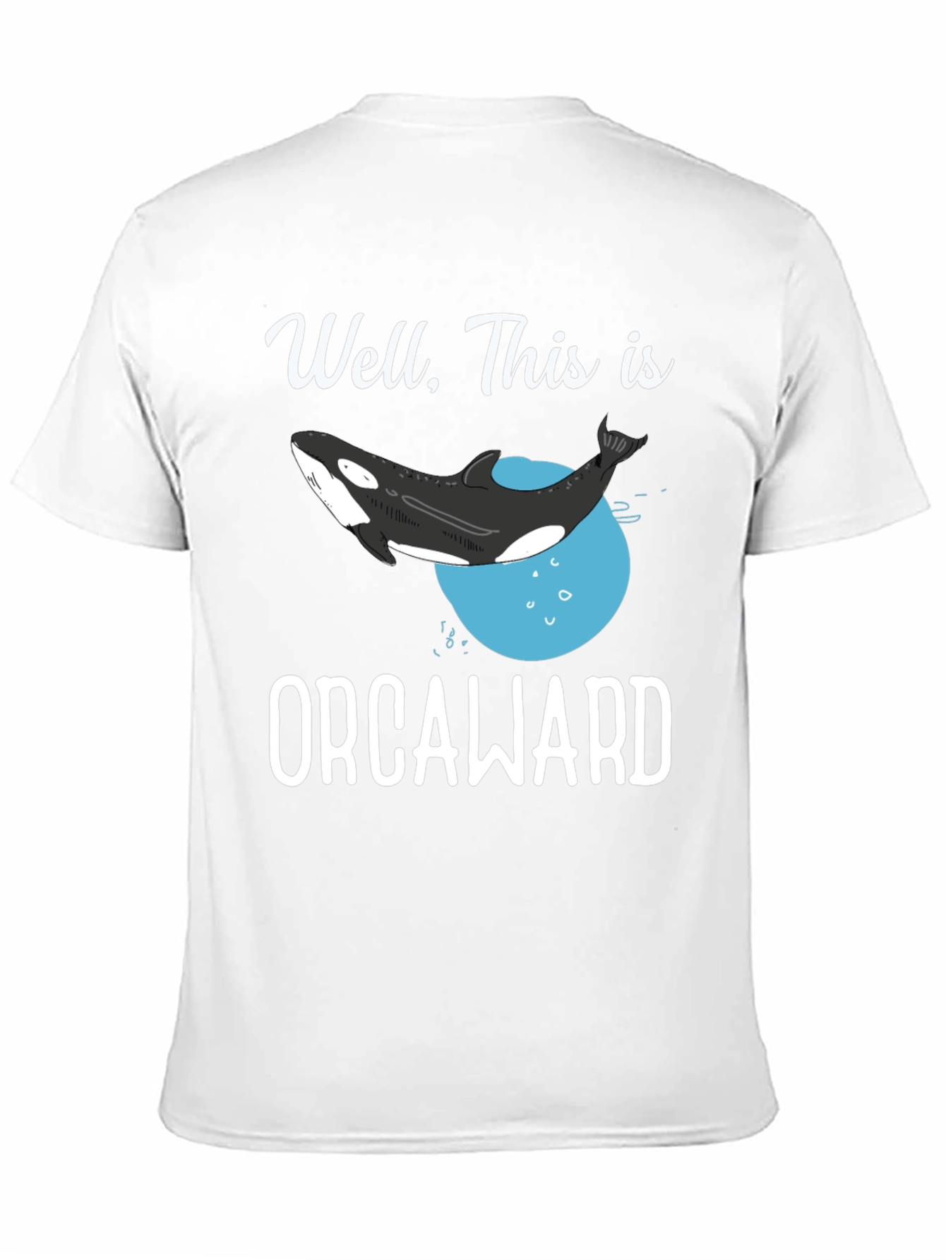 Black Orcaward T-Shirt - Funny Orca Whale Graphic Tee view 11