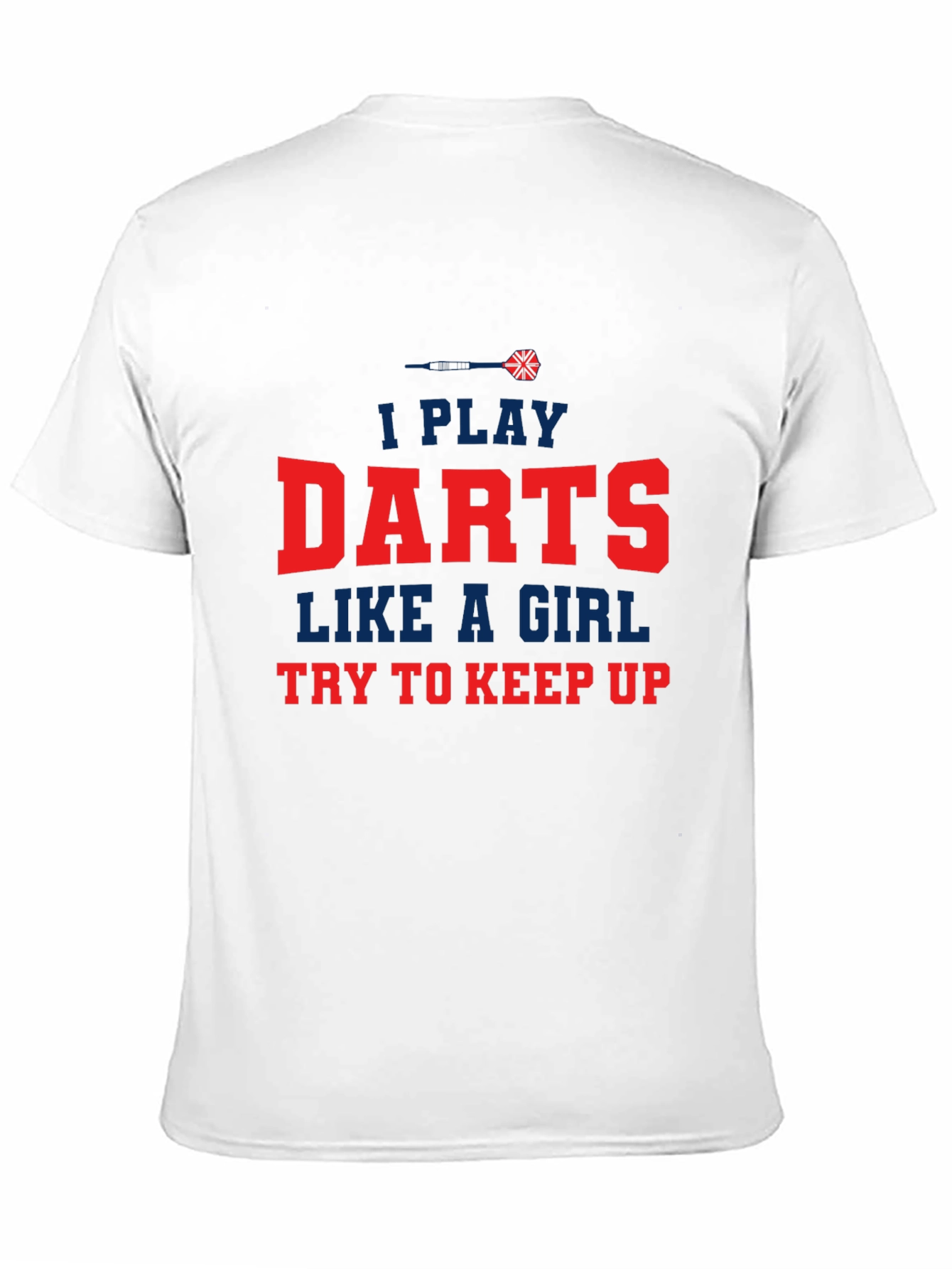 Black I Play Darts Like a Girl T-Shirt view 11