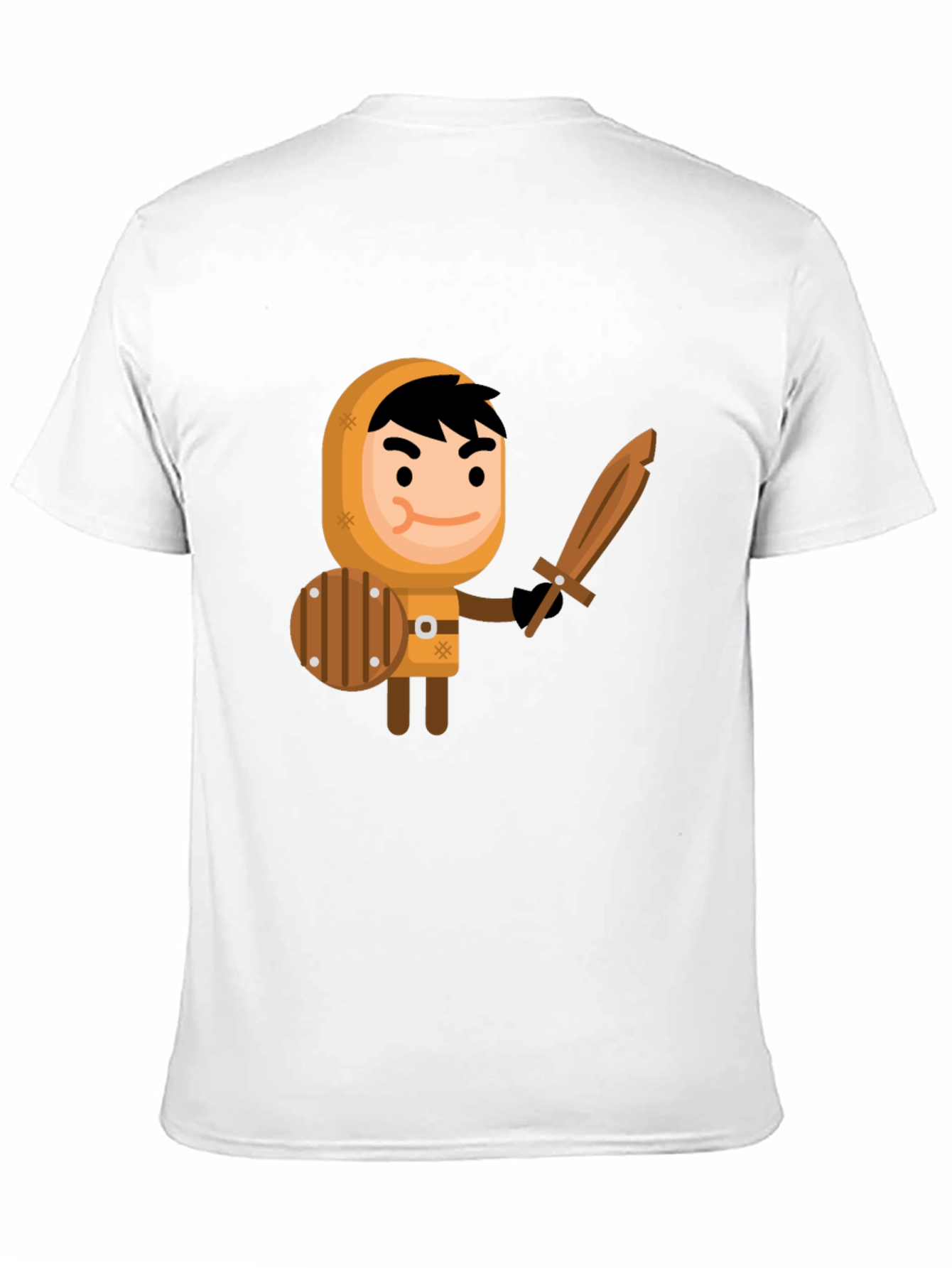Black Cartoon Knight Graphic Tee - Fun, Unique Design view 11