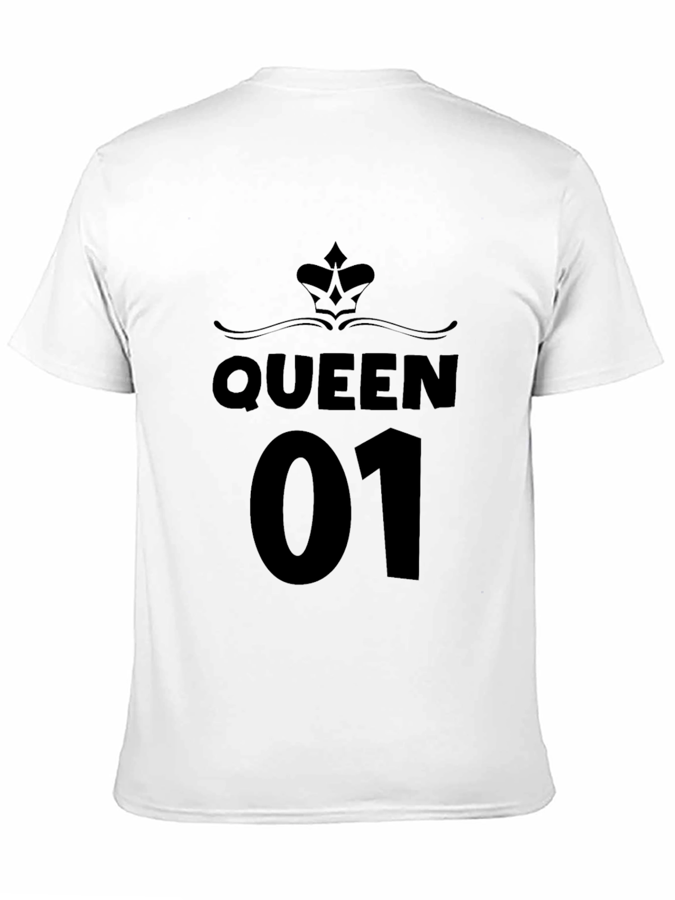 Black Queen 01 Graphic Black T-Shirt view 11