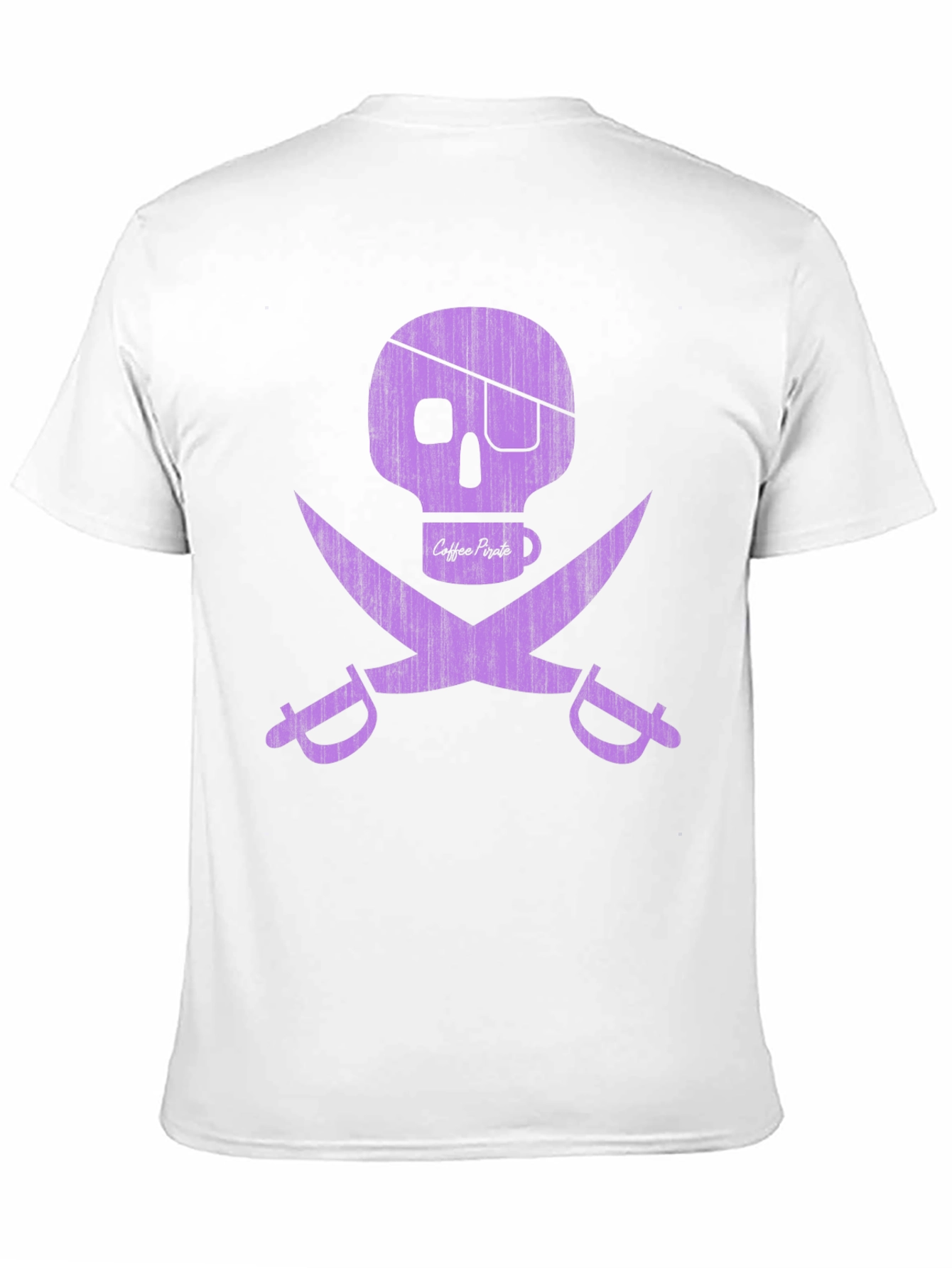 Black Coffee Pirate Graphic T-Shirt - Skull & Swords view 11