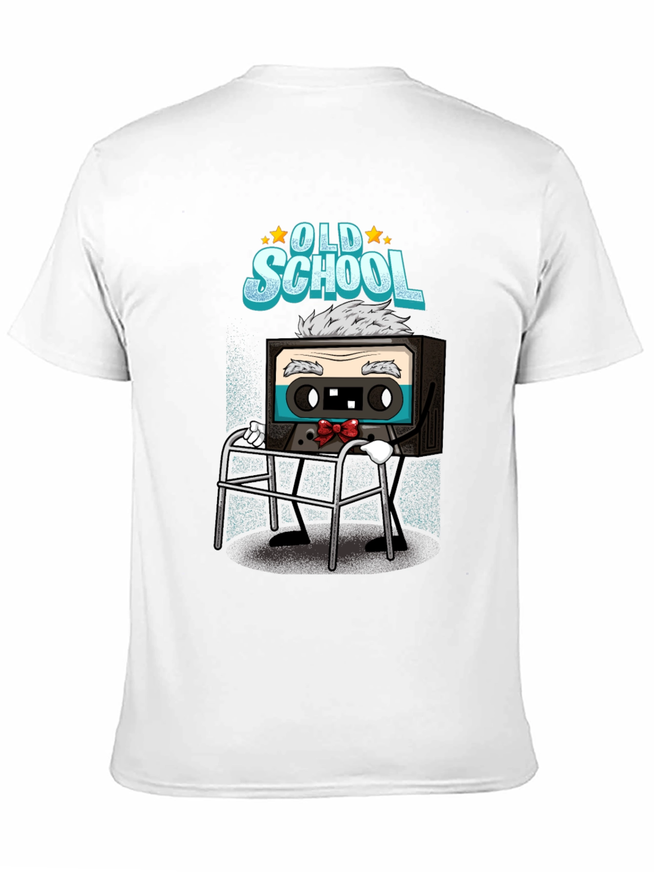 Black Old School Cassette Tape T-Shirt view 11