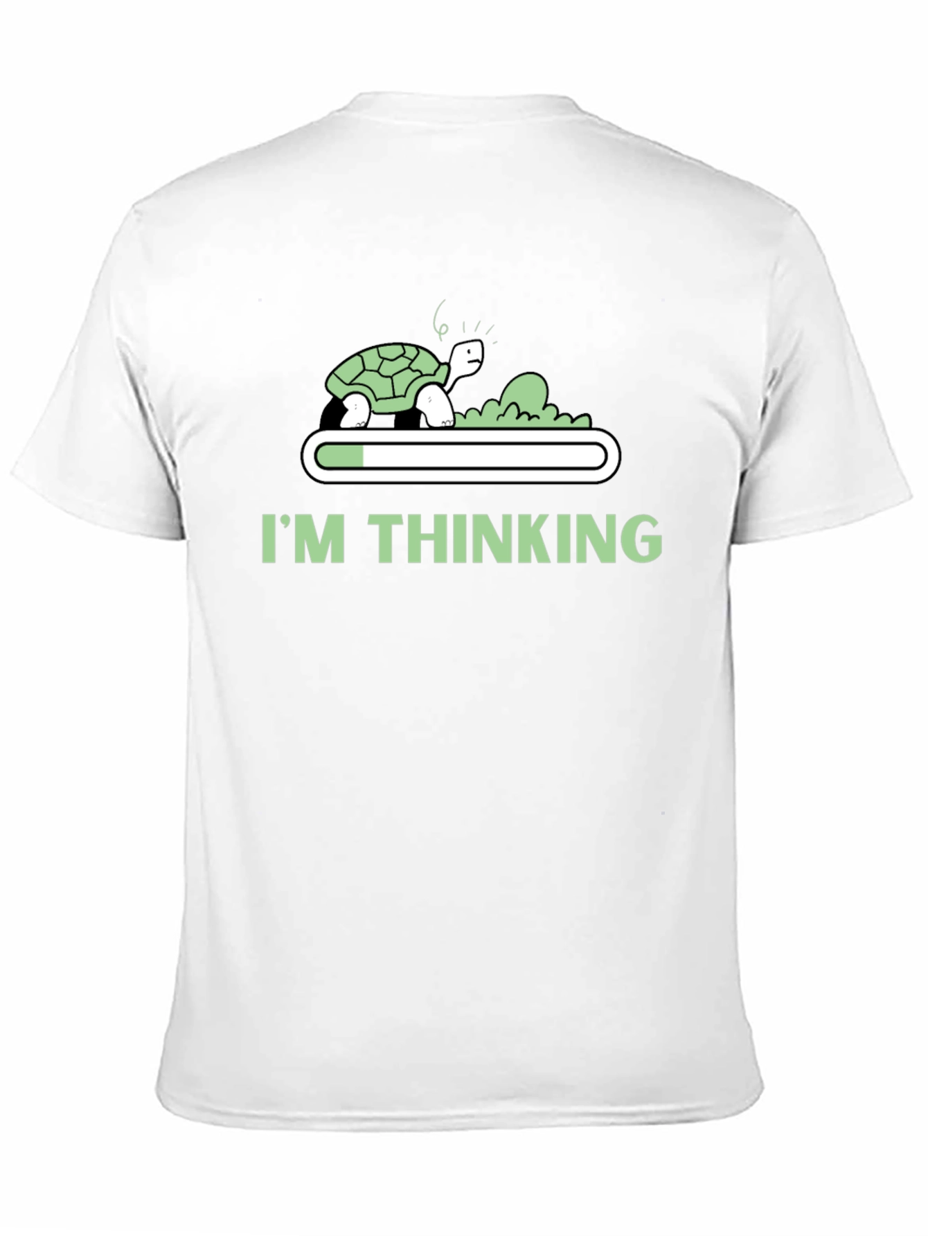 Black I'm Thinking Funny Turtle T-Shirt view 11