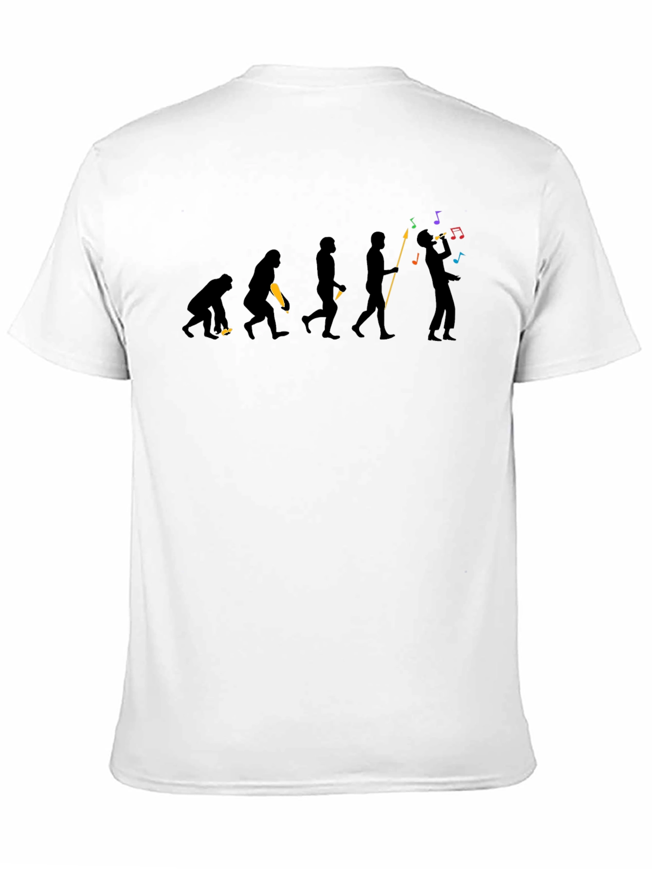 Black Evolution of Man Music T-Shirt view 11