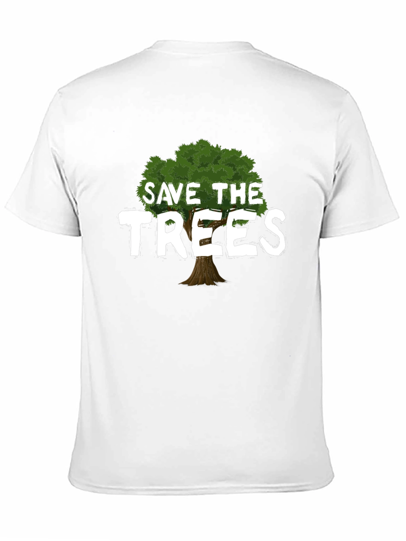 Black Save the Trees Graphic T-Shirt - Eco-Friendly Tee view 11
