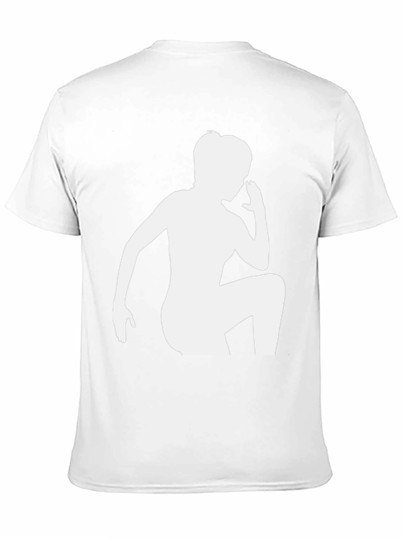 Black Silhouette Graphic Tee - Cool Black Unisex Shirt view 11