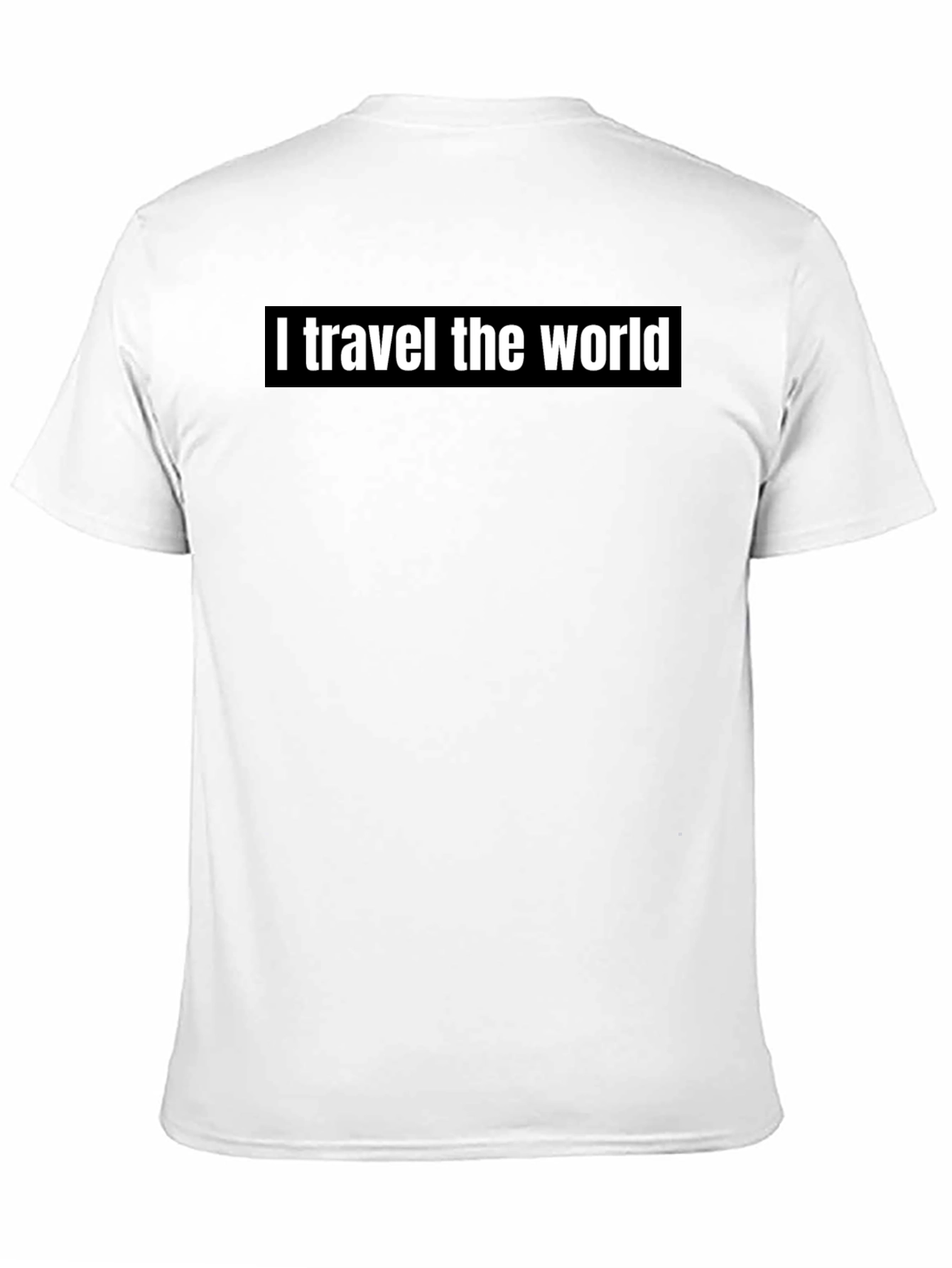 Black Travel the World T-Shirt - Black Graphic Tee view 11