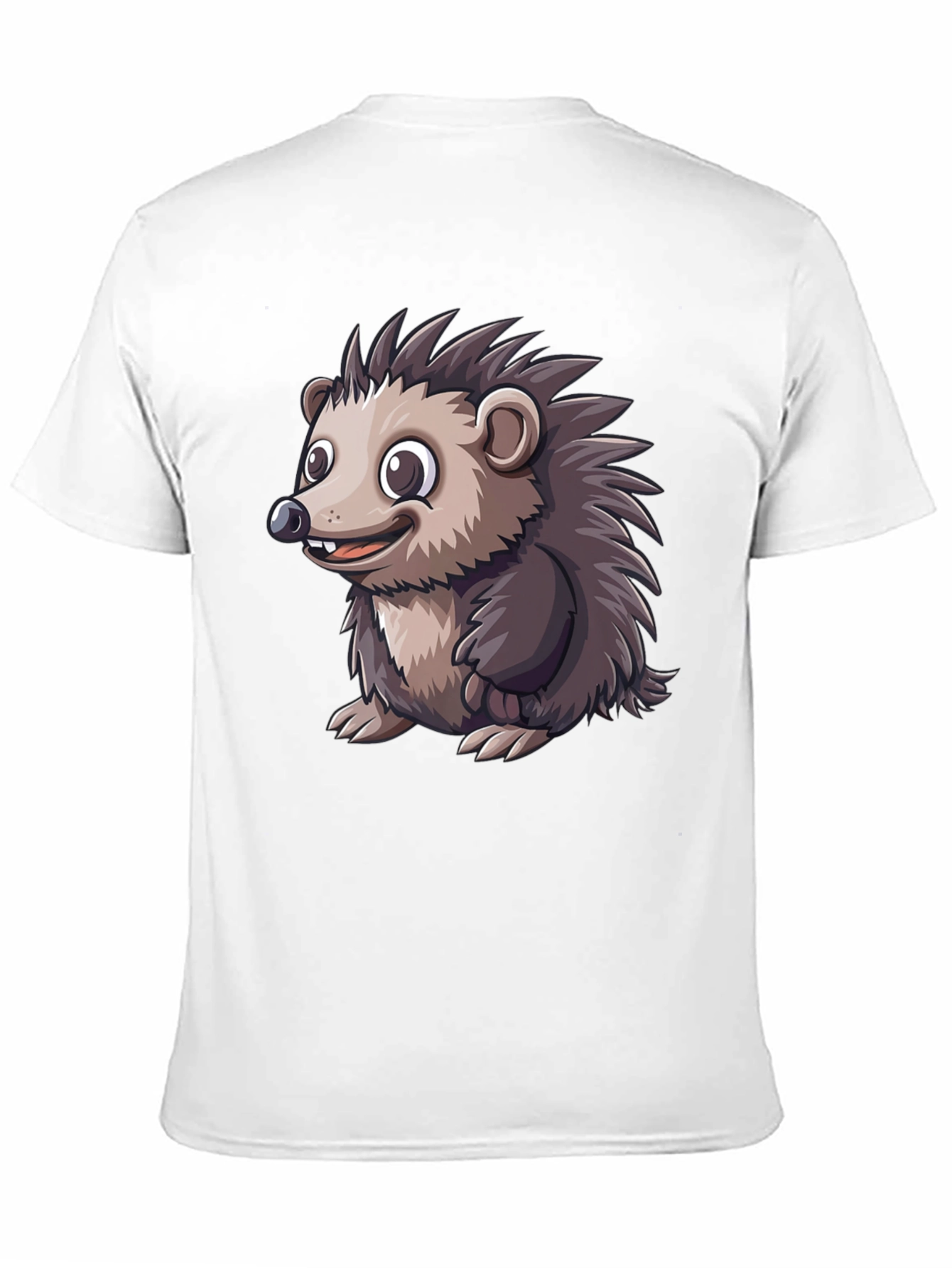 Black Hedgehog Graphic Tee - Soft Cotton Blend view 11