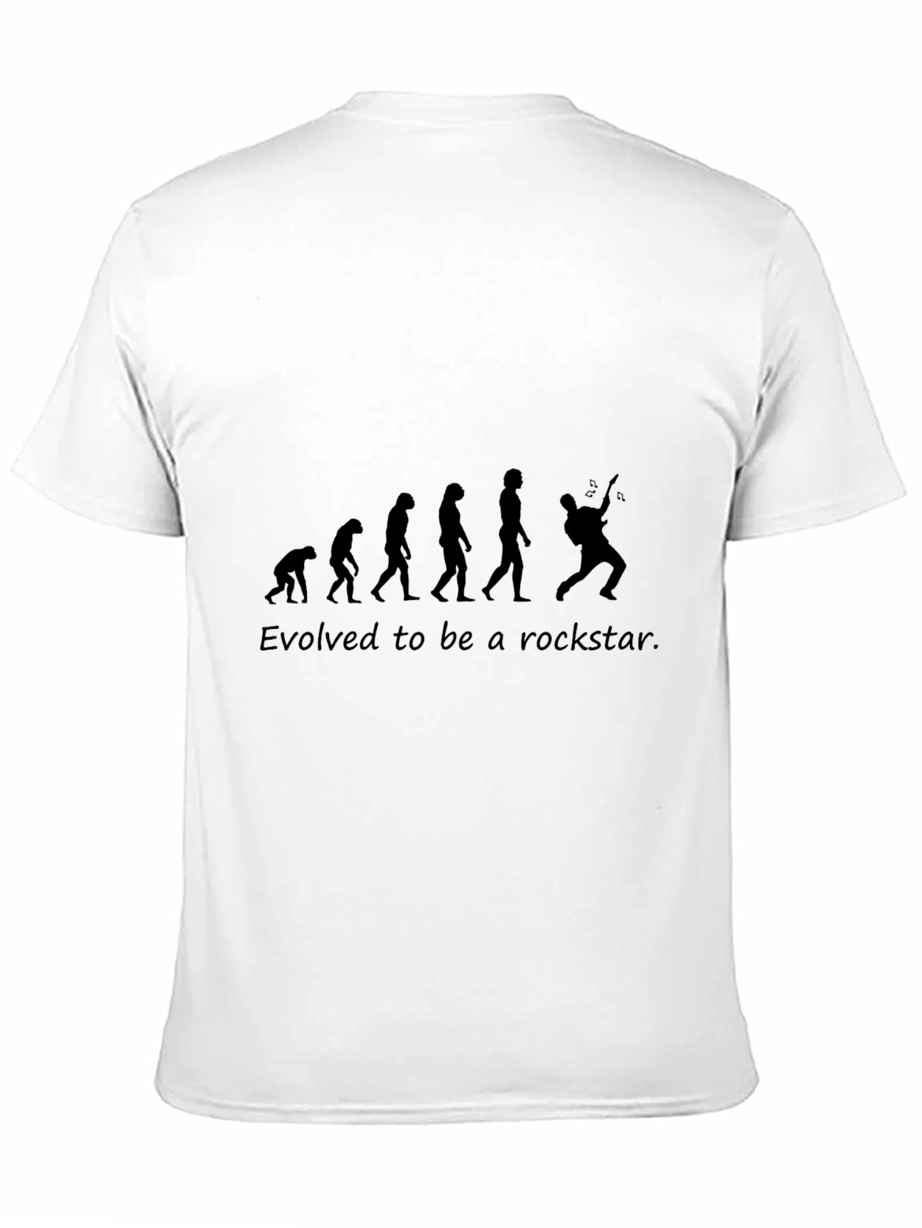 Black Evolved To Be A Rockstar T-Shirt view 11