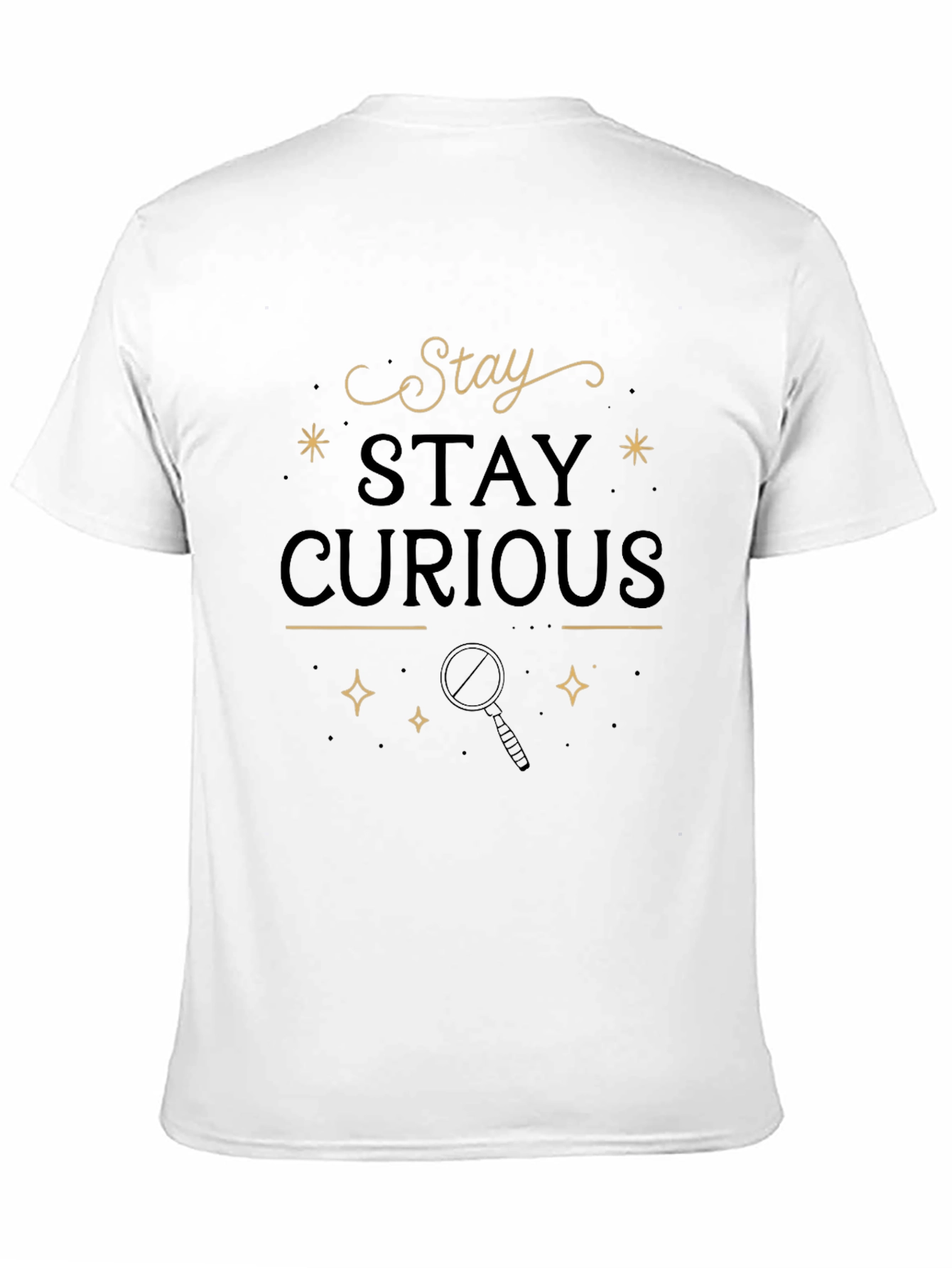 Black Stay Curious Graphic Tee view 11