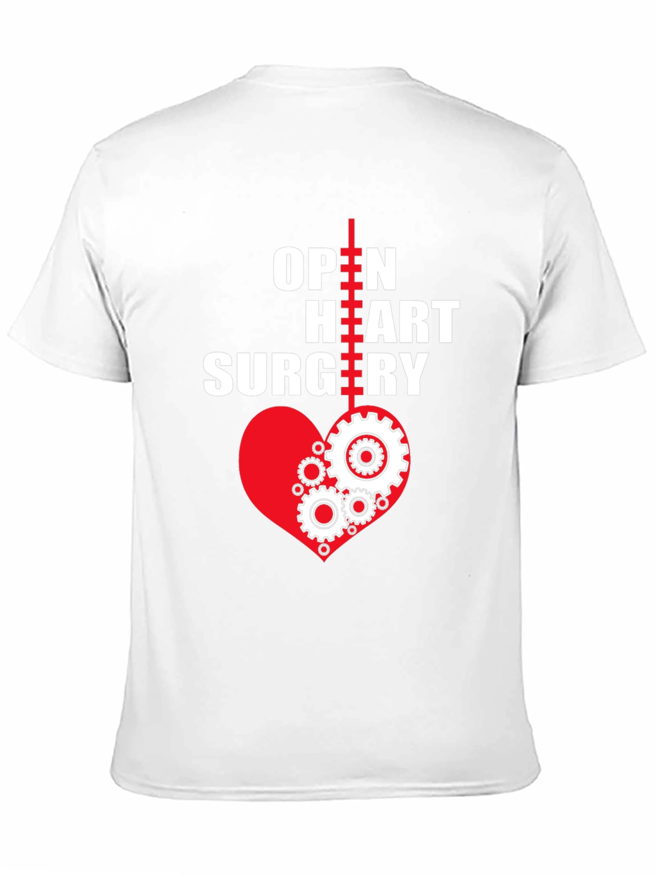 Black Open Heart Surgery T-Shirt - Heart Gears view 11