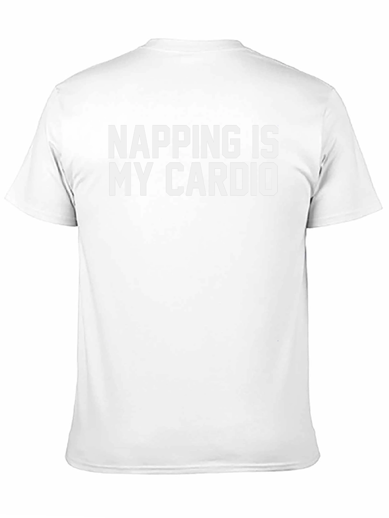 Black Napping is My Cardio Black Graphic T-Shirt view 11