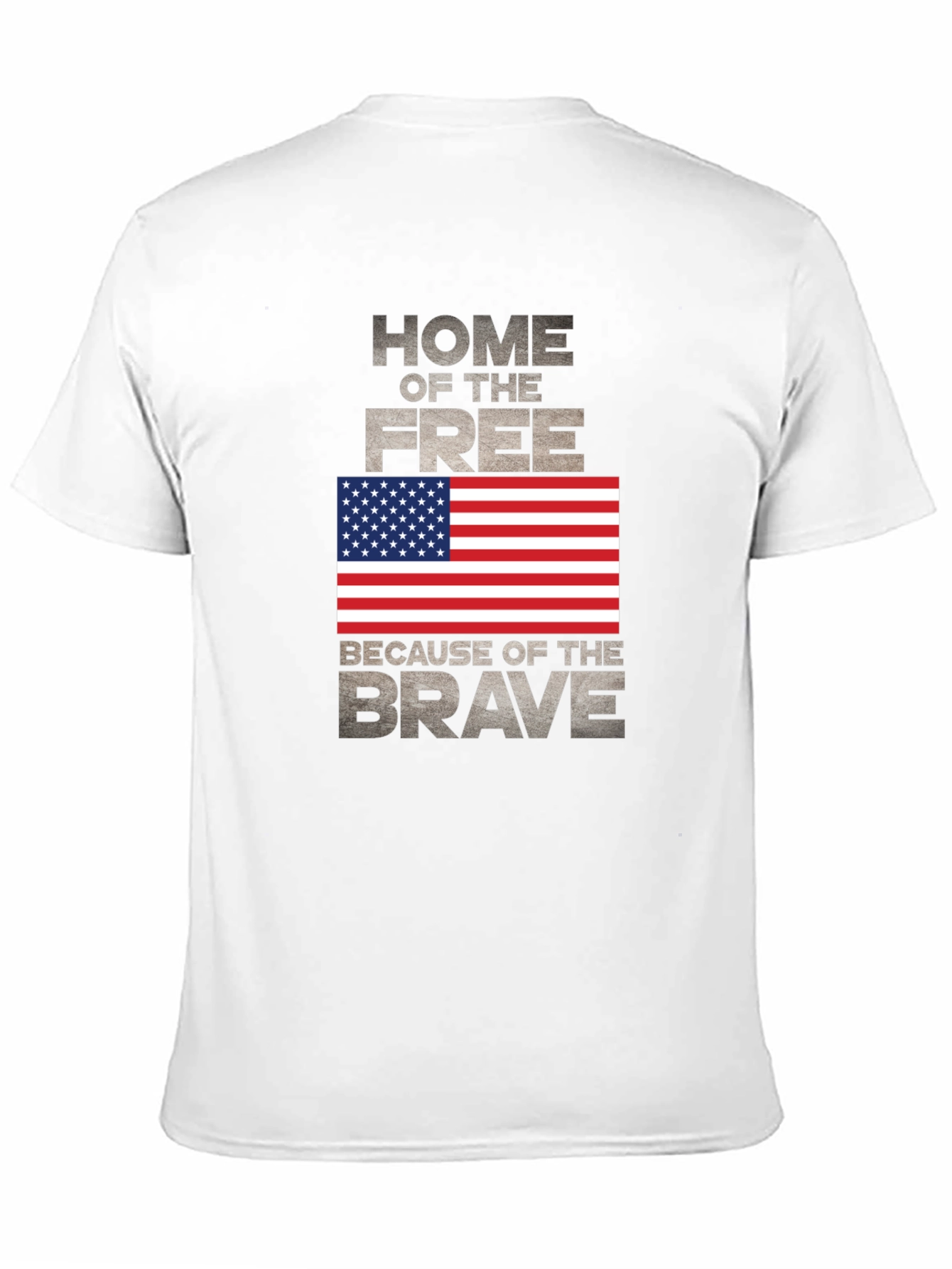 Black Home of the Free Patriotic T-Shirt view 11
