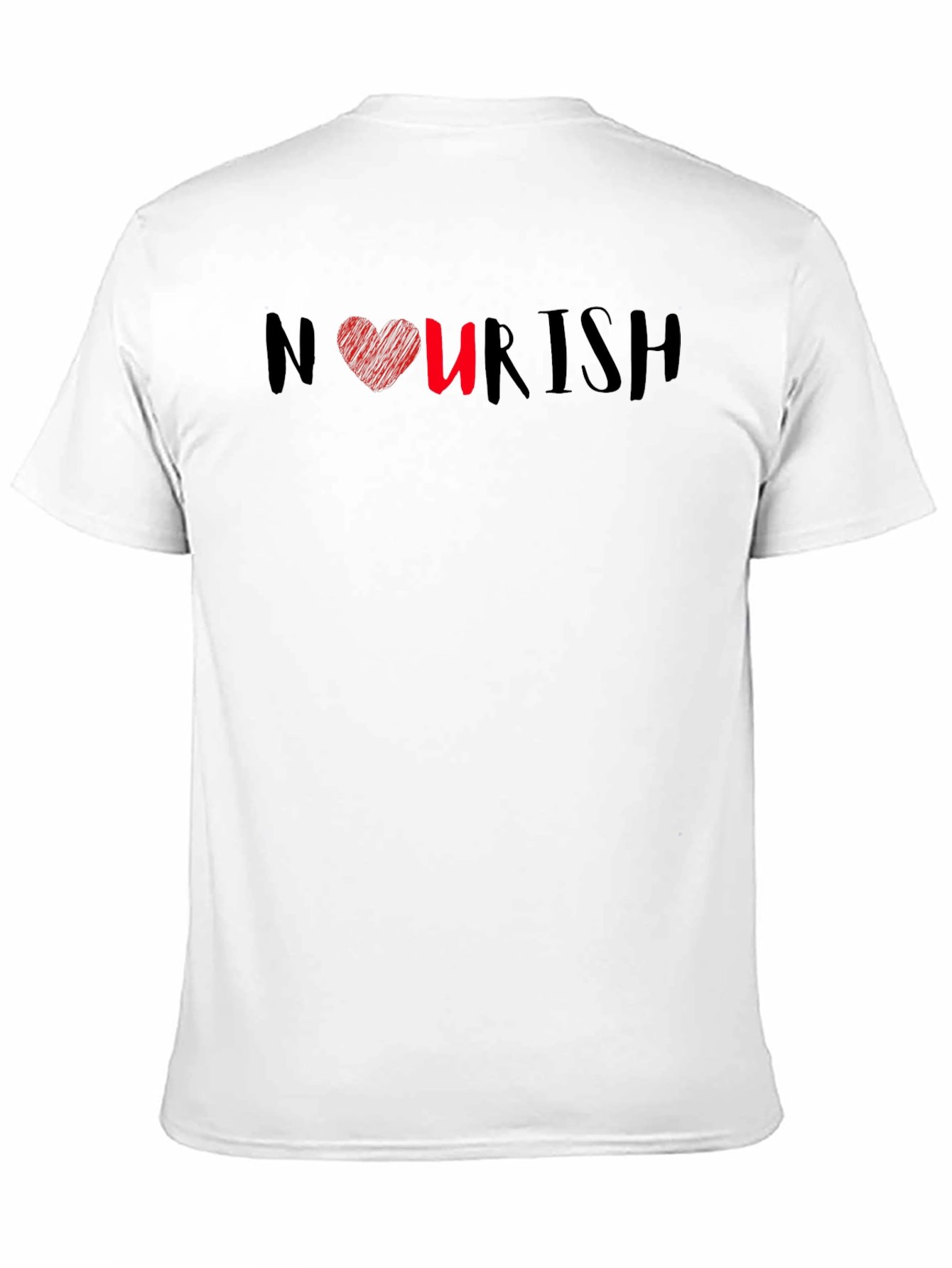 Black Nourish Heart Graphic Tee - Black view 11