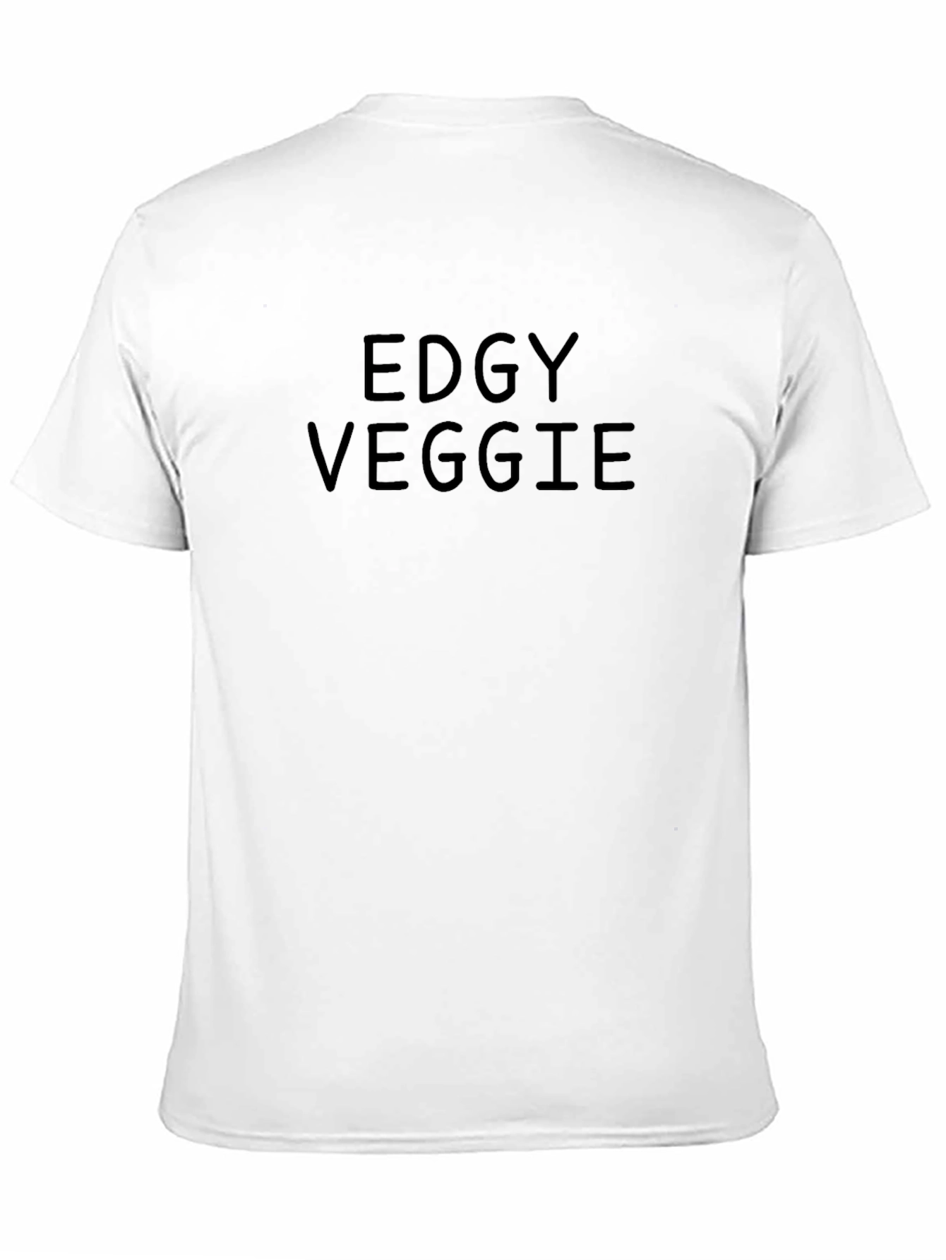 Black Edgy Veggie Black T-Shirt view 11