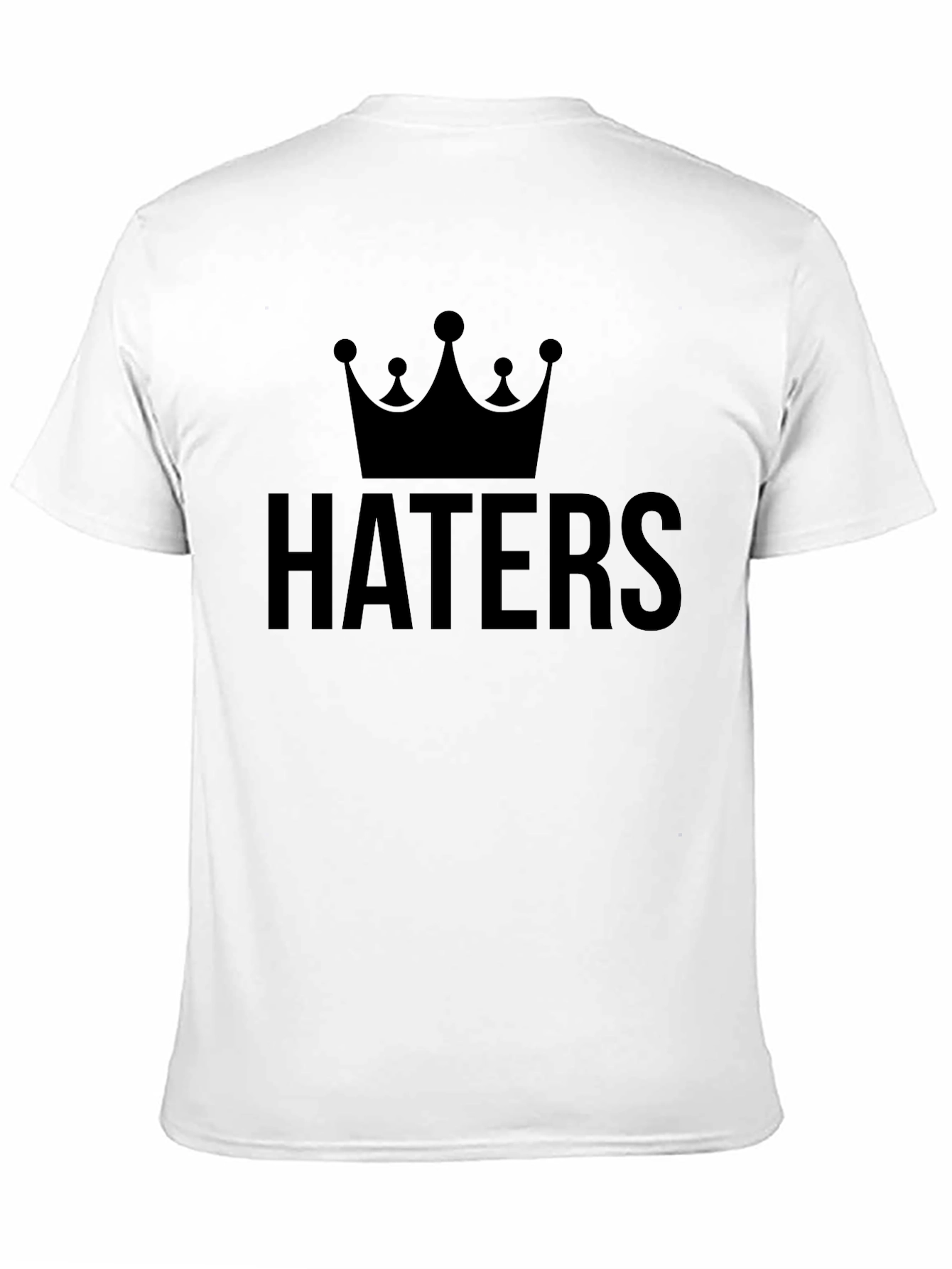 Black Haters Crown Black Graphic Tee view 11