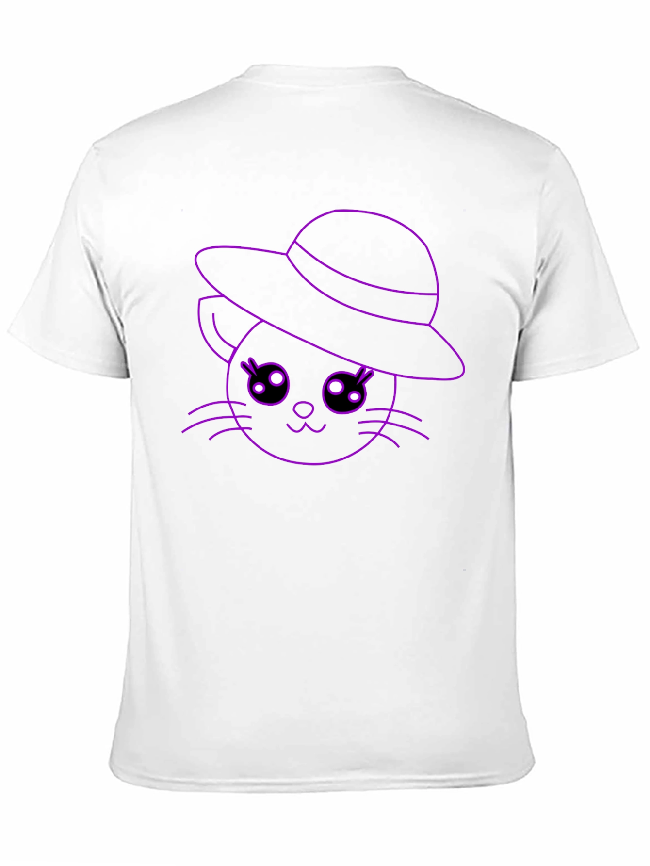Cute Cat in Hat T-Shirt - Unisex Style - 11