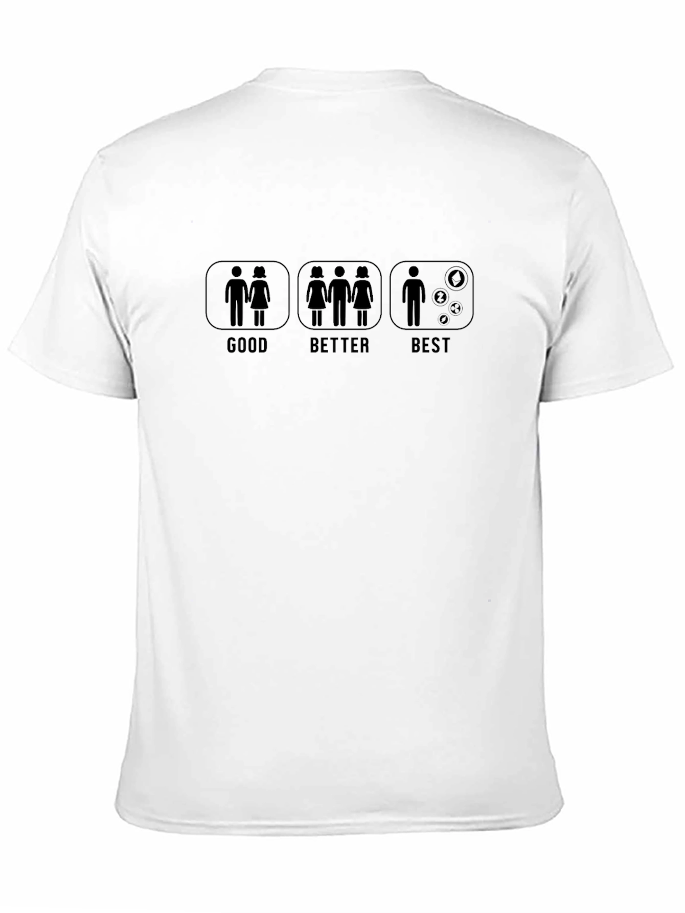Black Funny Good Better Best Single T-Shirt view 11
