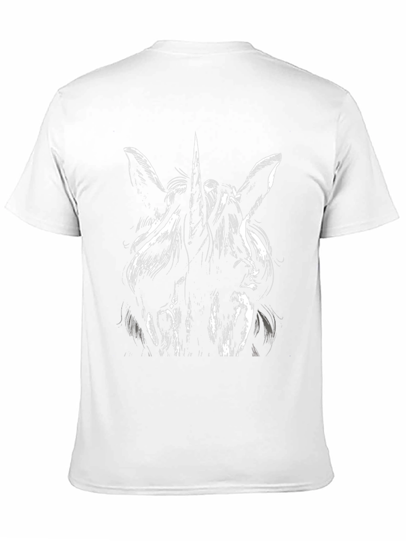 Black Unicorn Graphic Print T-Shirt - Black view 11