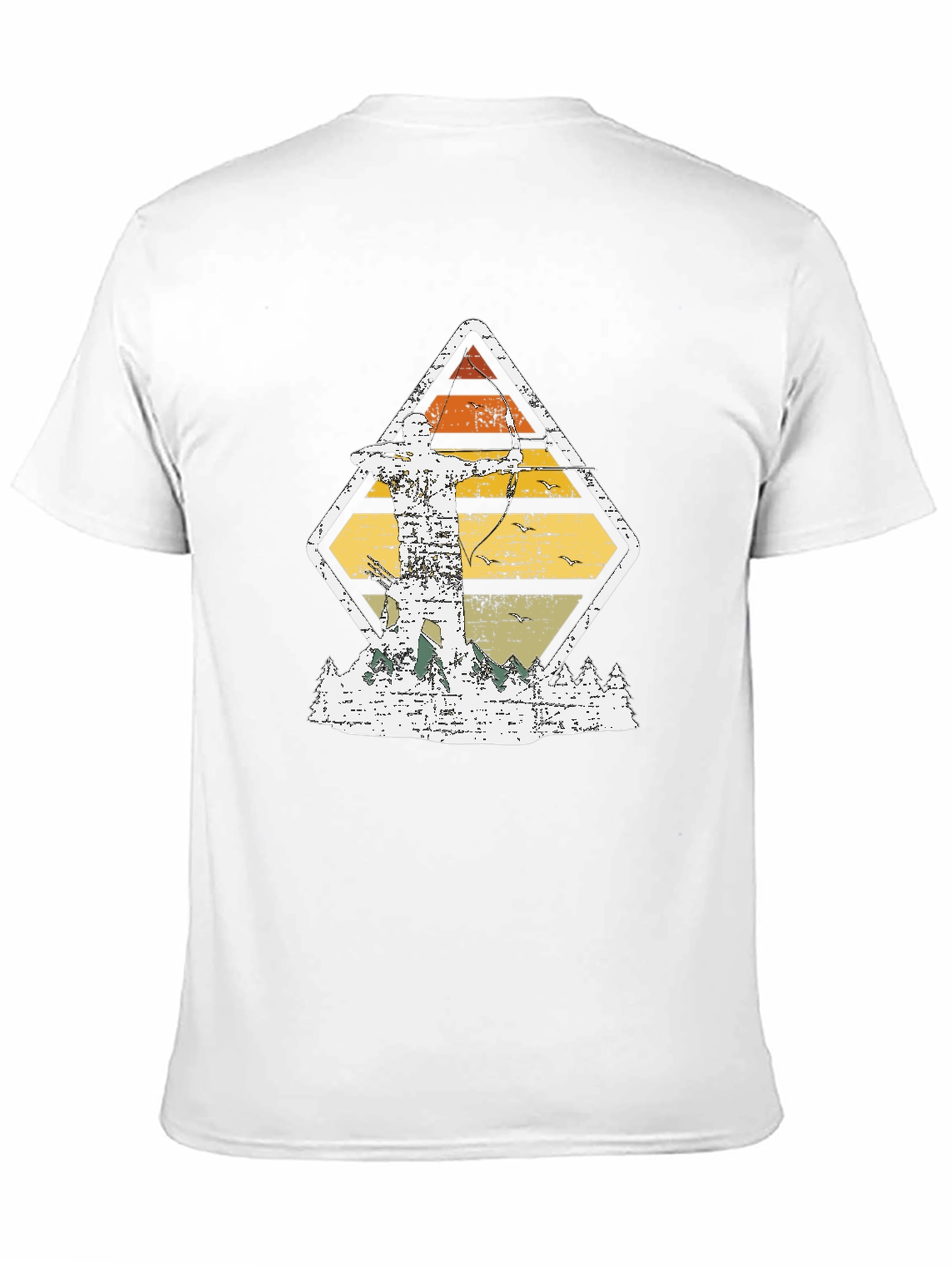 Black Archery Sunset Graphic Tee - Vintage Style view 11