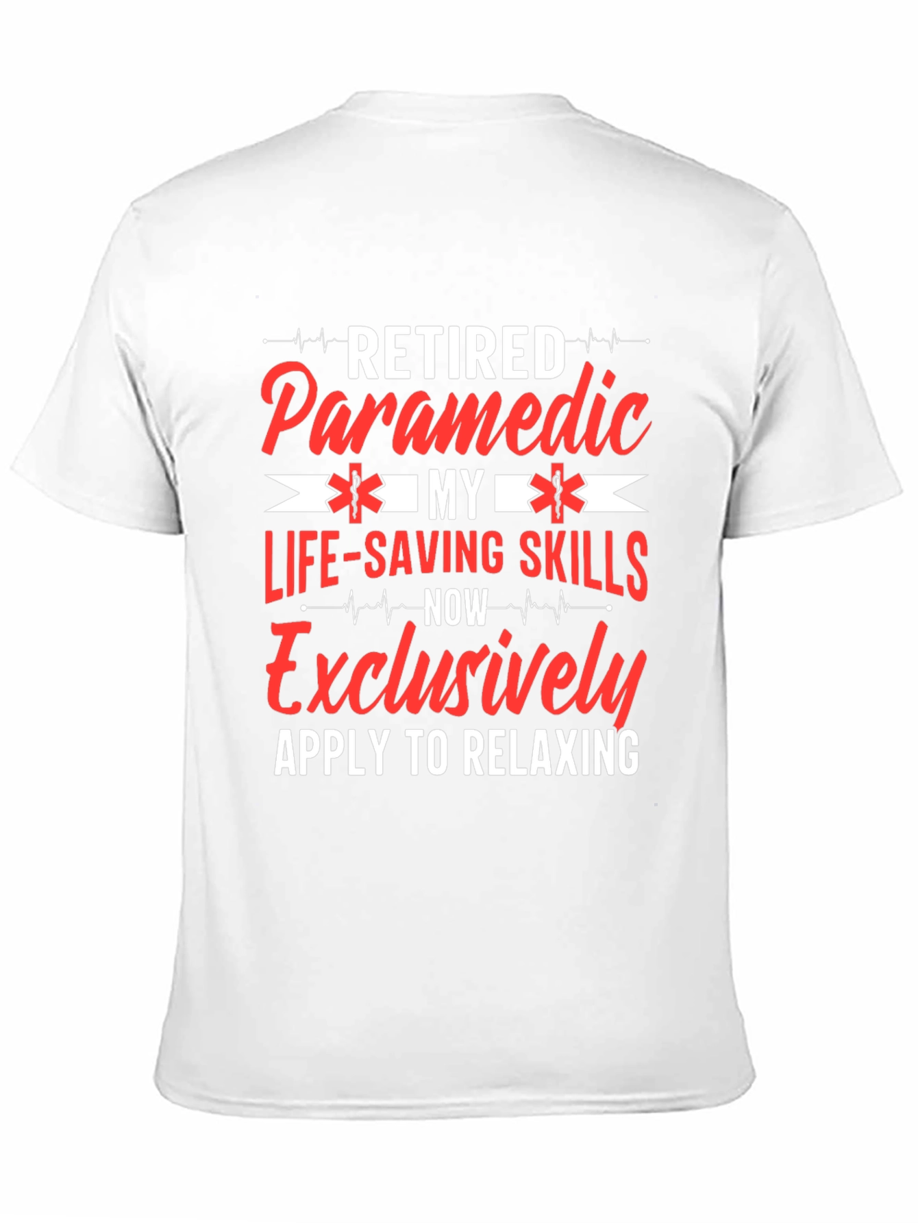 Black Retired Paramedic Graphic T-Shirt view 11