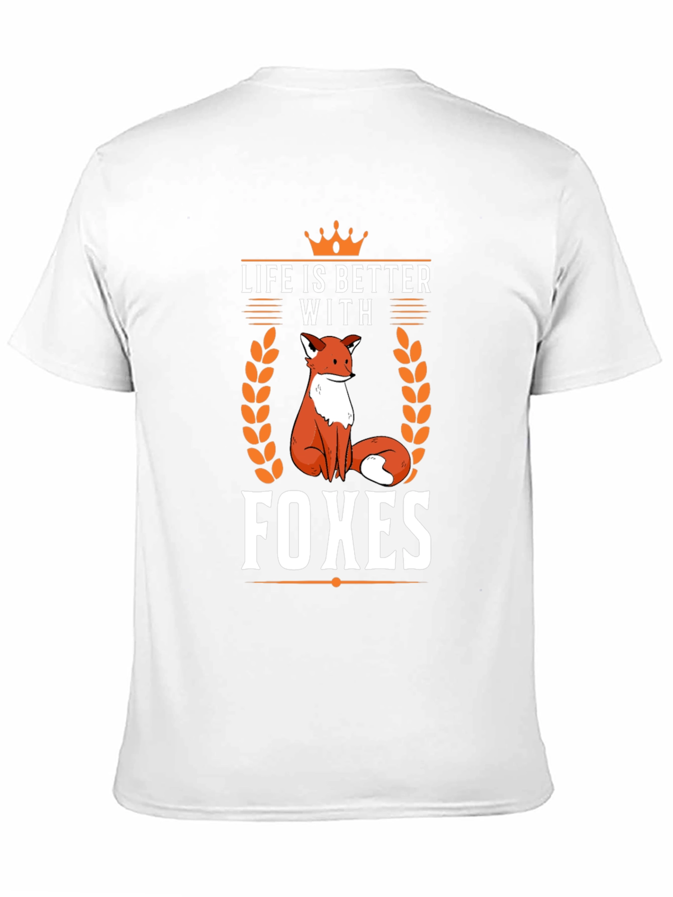 Black Life is Better with Foxes Black T-Shirt view 11