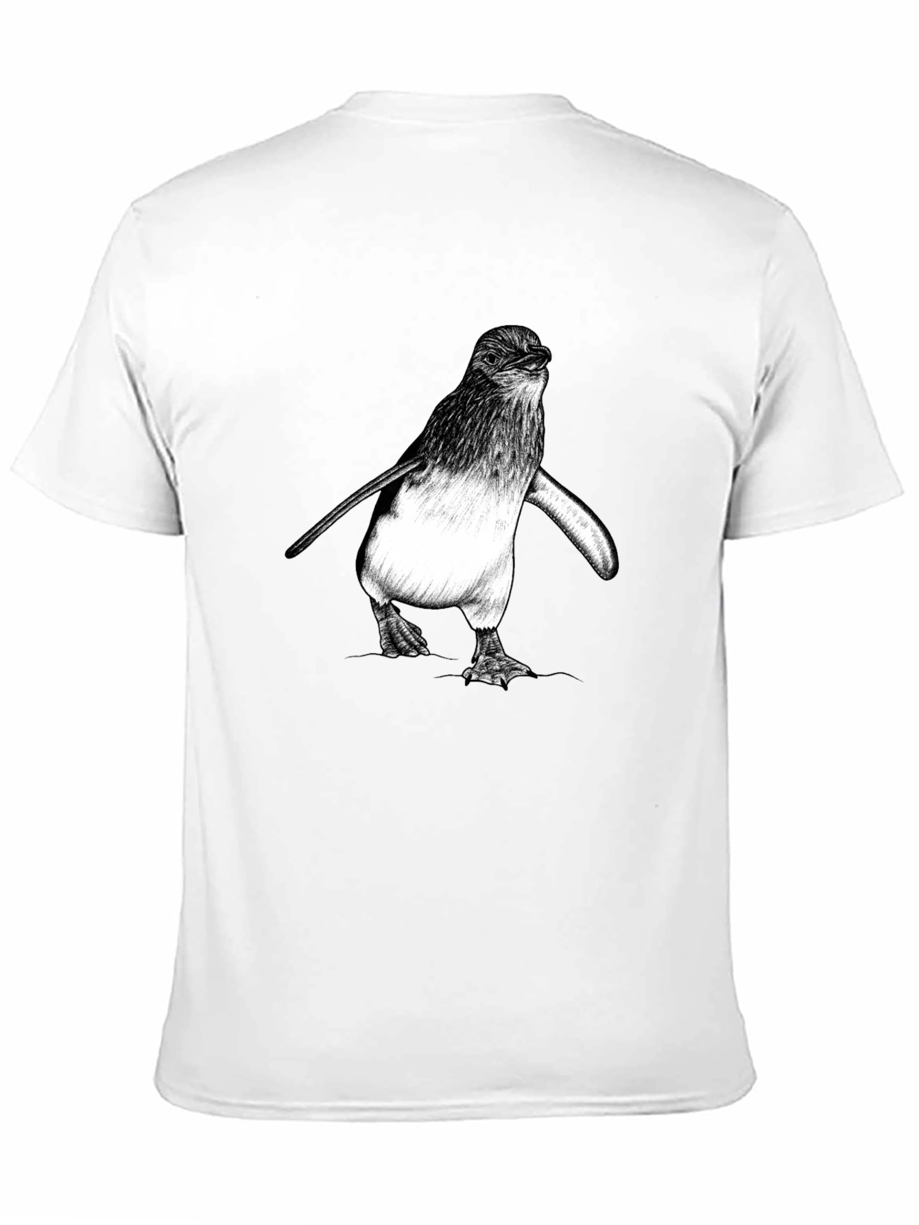 Black Penguin Graphic Tee - Black Cotton Comfort view 11