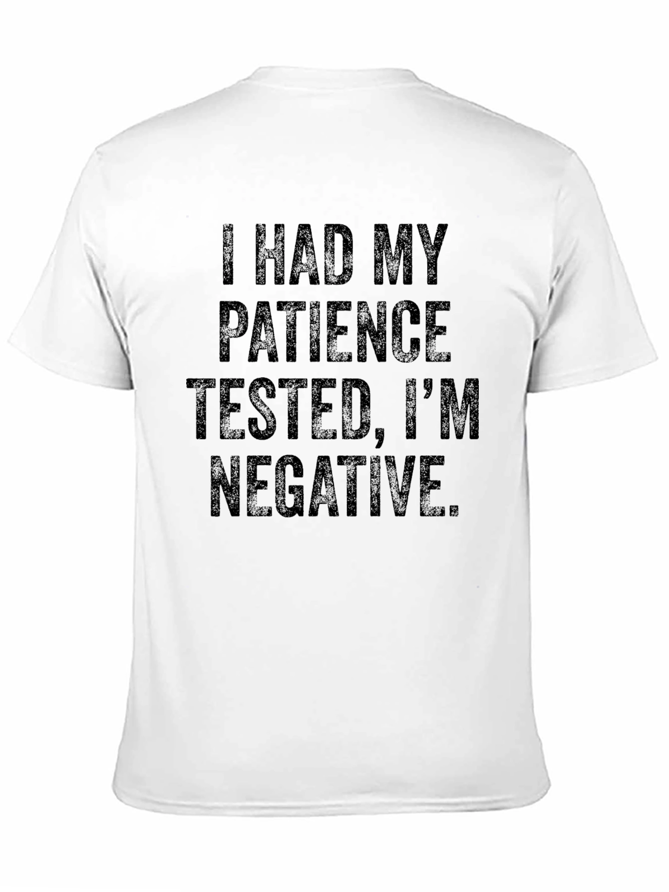 Black Funny 'Patience Tested' Graphic Tee view 11