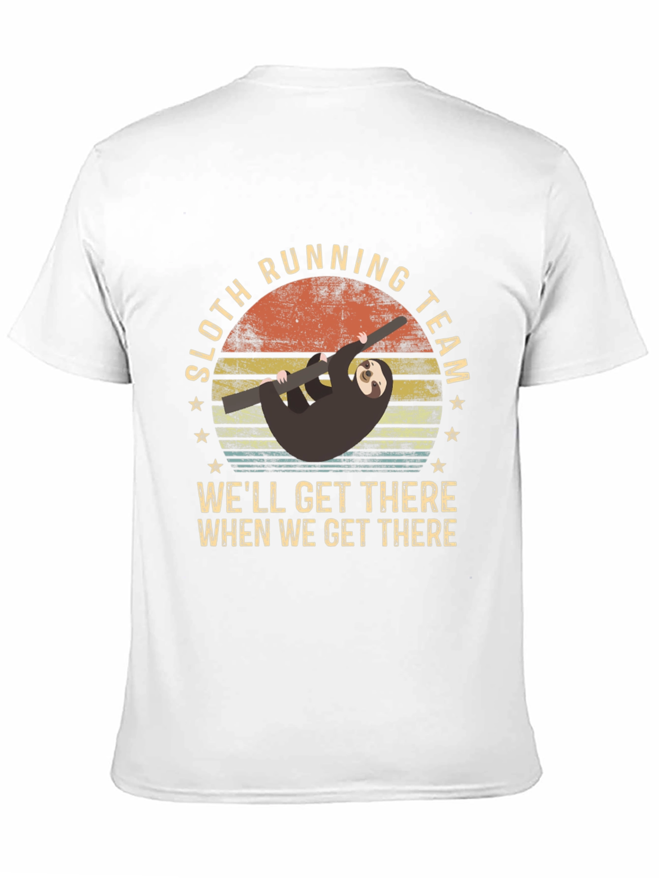 Black Sloth Running Team Men's T-Shirt view 11