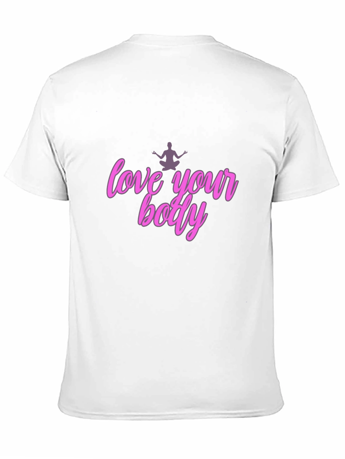 Black Love Your Body T-Shirt - Black Unisex view 11