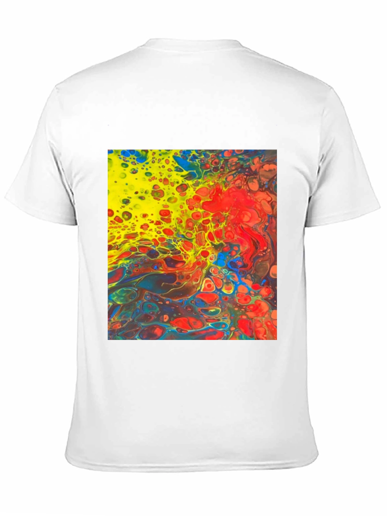 Black Abstract Art Graphic Tee - Bold & Vibrant Style view 11